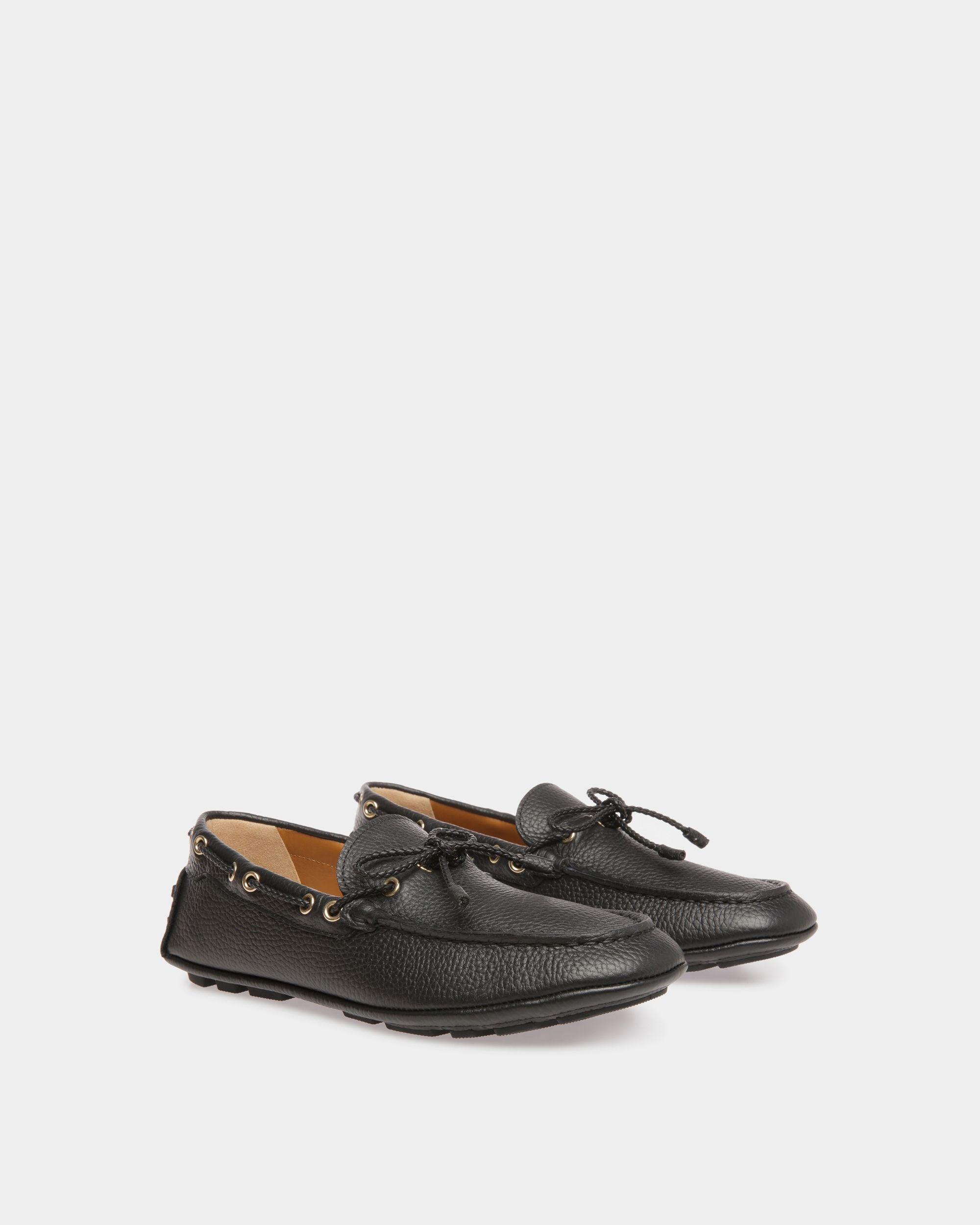 Kerbs Drivers In Black Leather - Women's - Bally - 02