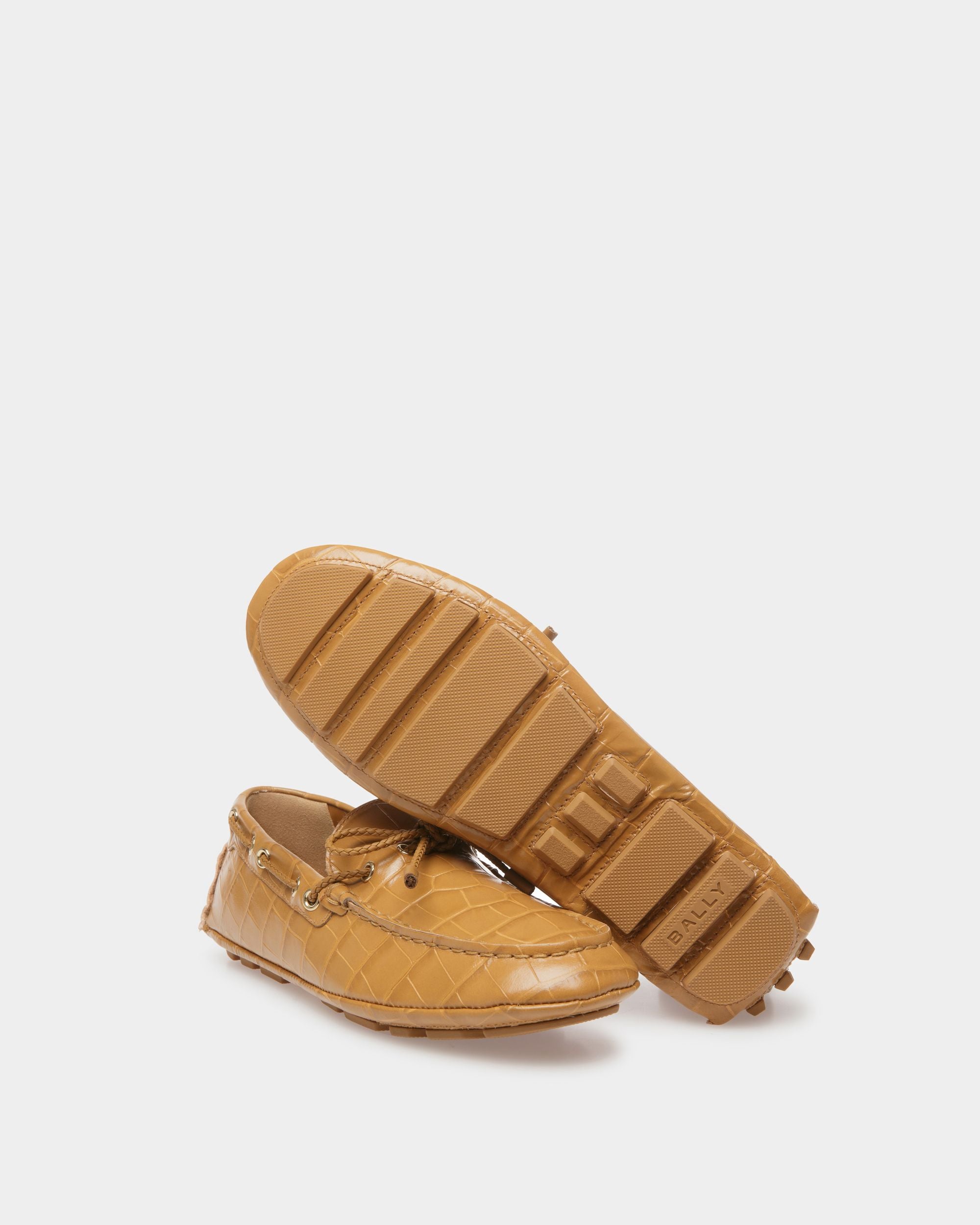 Kerbs Drivers In Desert Leather - Women's - Bally - 04