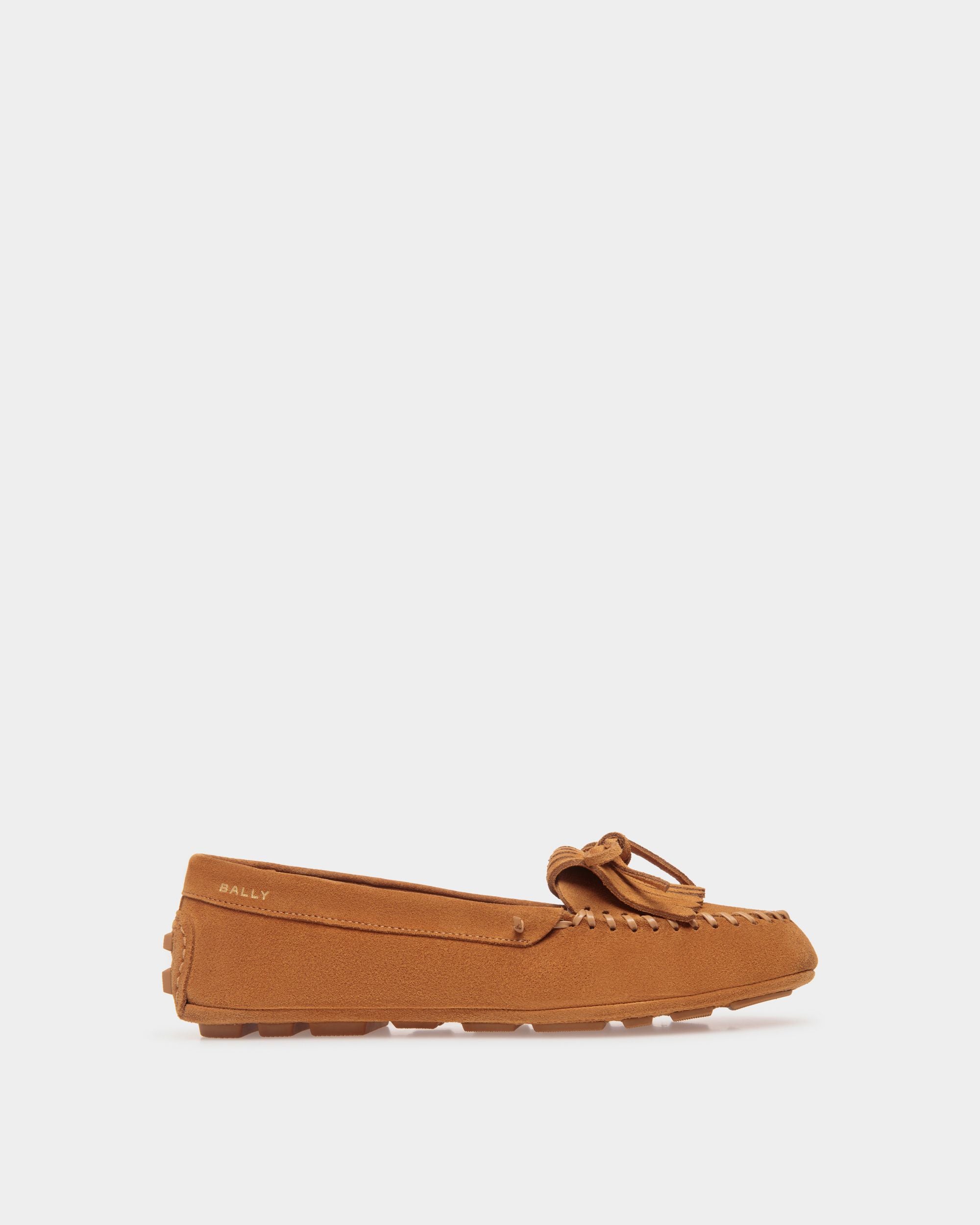 Kerbs Driver in Brown Suede - Women's - Bally - 01