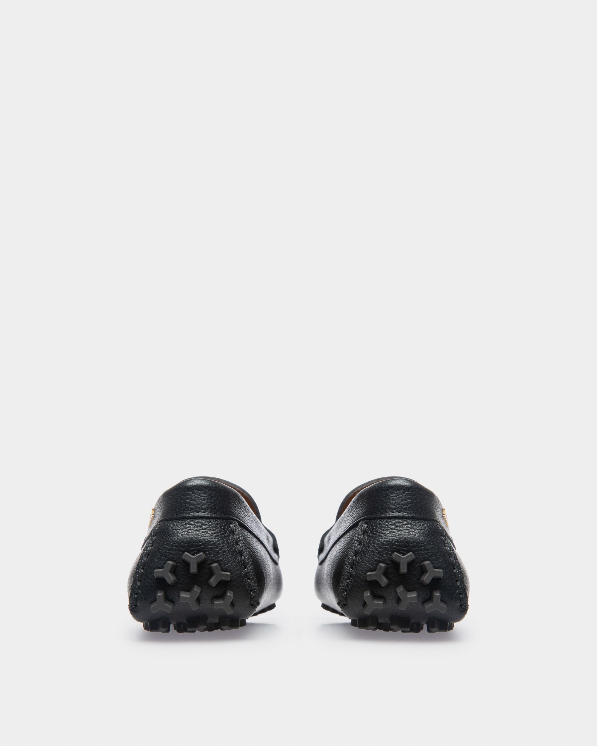 Leyla Leather Drivers In Black - Women's - Bally - 04