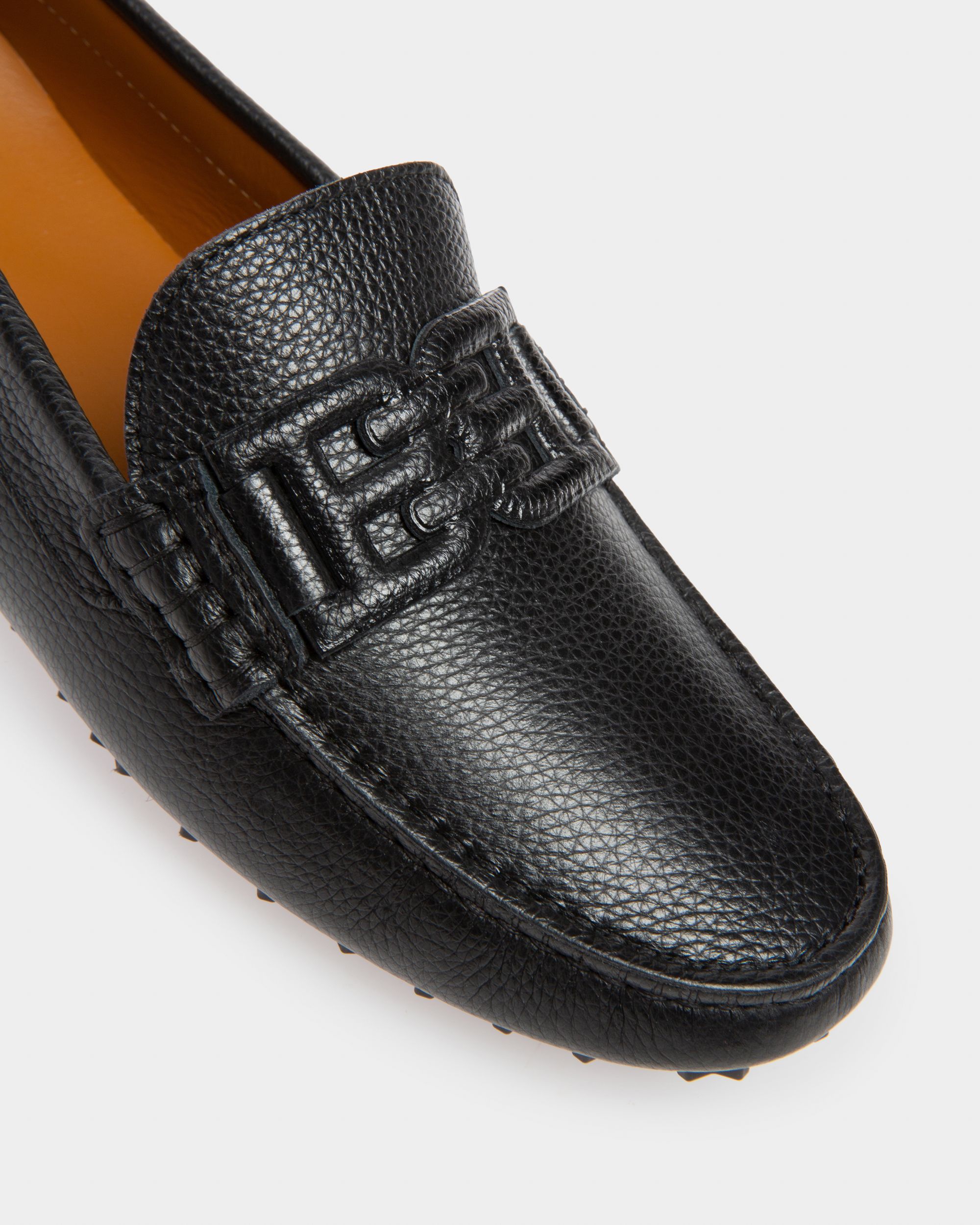 Leyla Leather Drivers In Black - Women's - Bally - 06