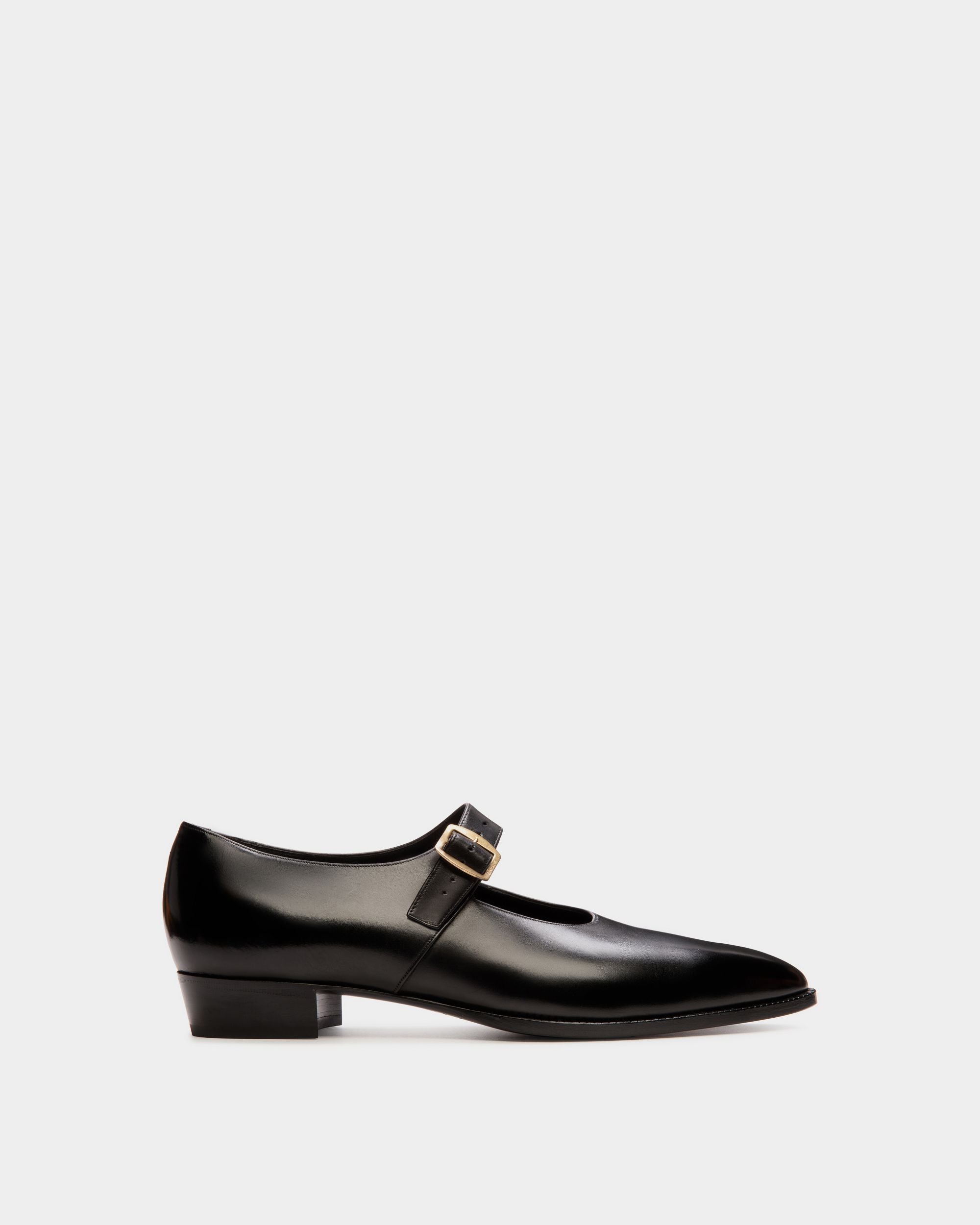 Glendale Mary-Jane in Black Leather - Women's - Bally - 01