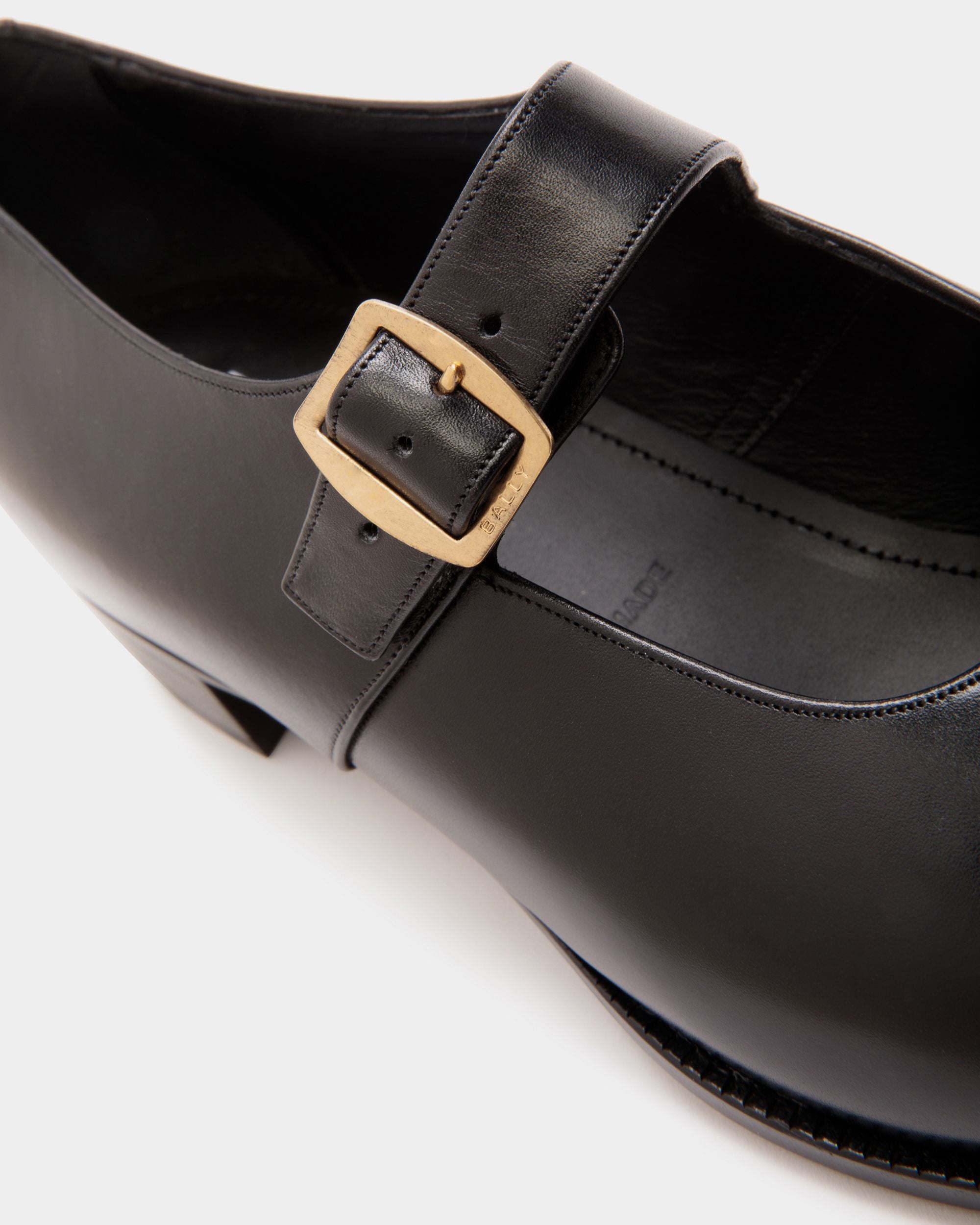 Glendale Mary-Jane in Black Leather - Women's - Bally - 05