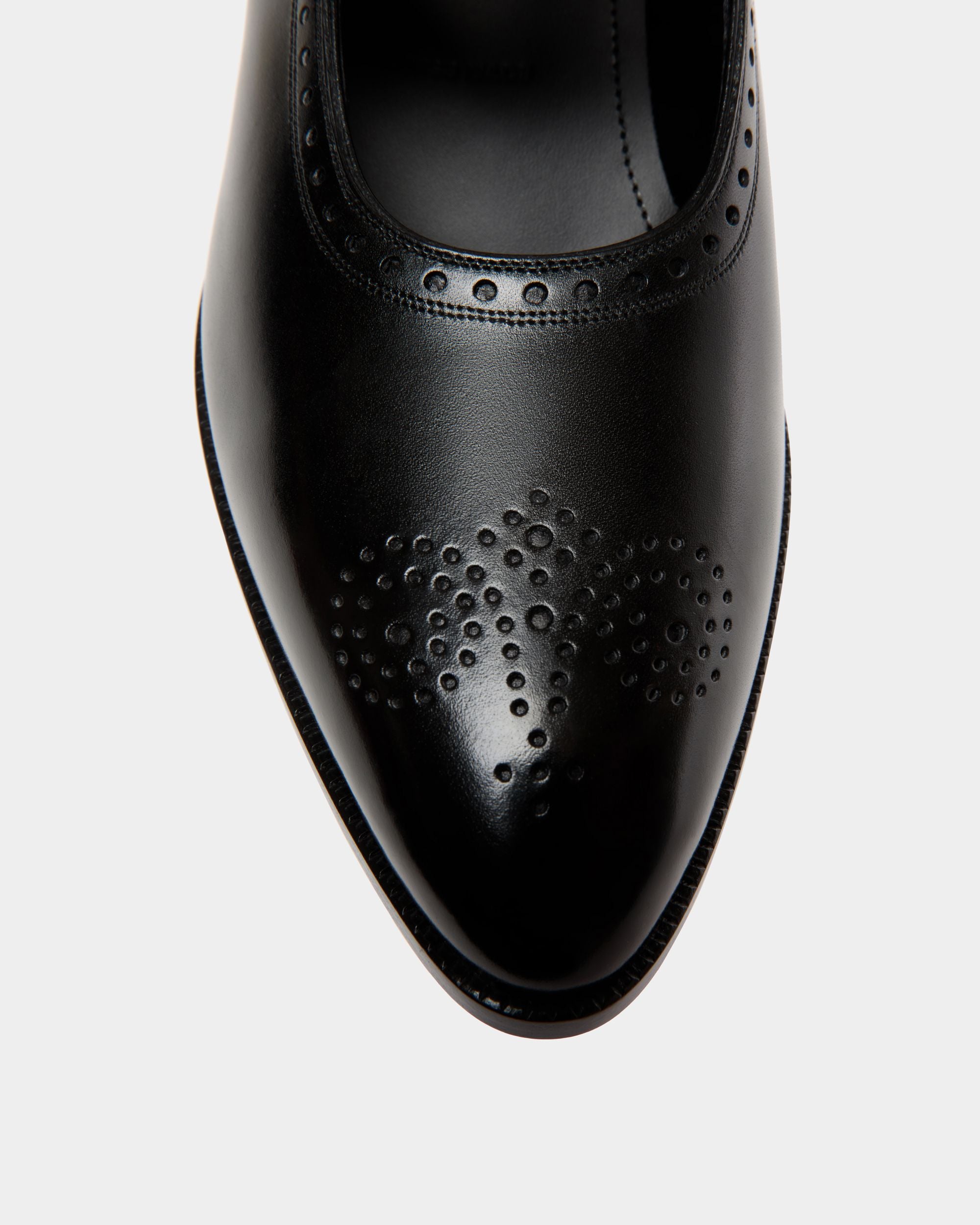 Glendale Flats In Black Leather - Women's - Bally - 05