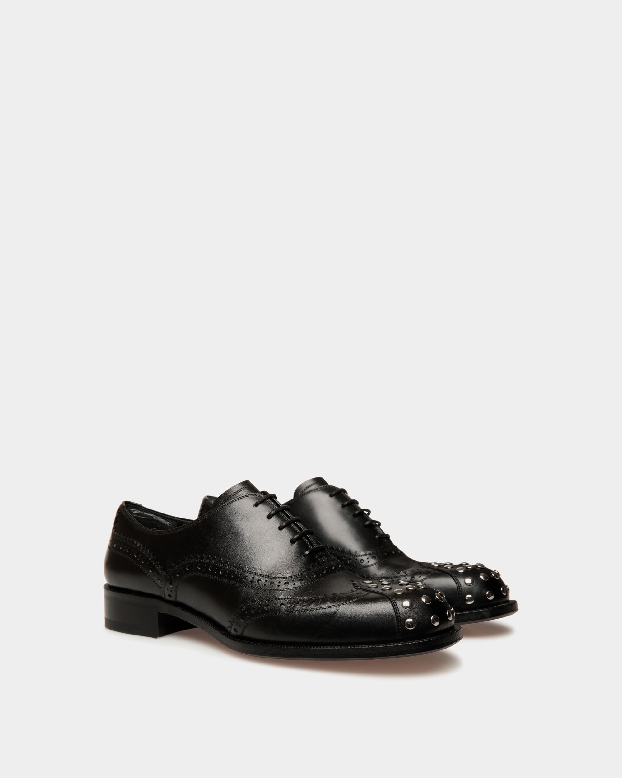 Spiegel Oxford in Black Leather - Women's - Bally - 03