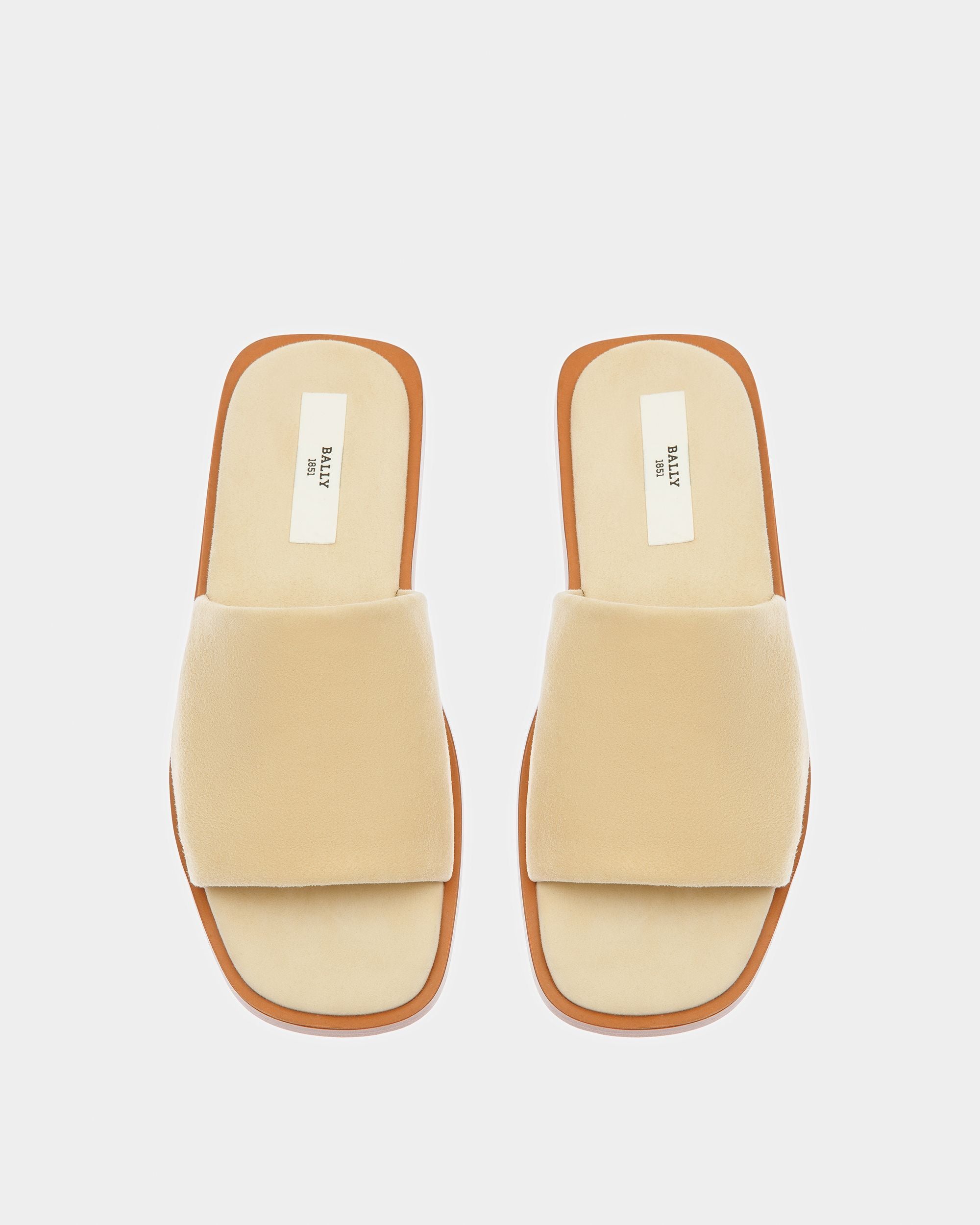 Sabian Leather Sandals In Fossil - Women's - Bally - 02