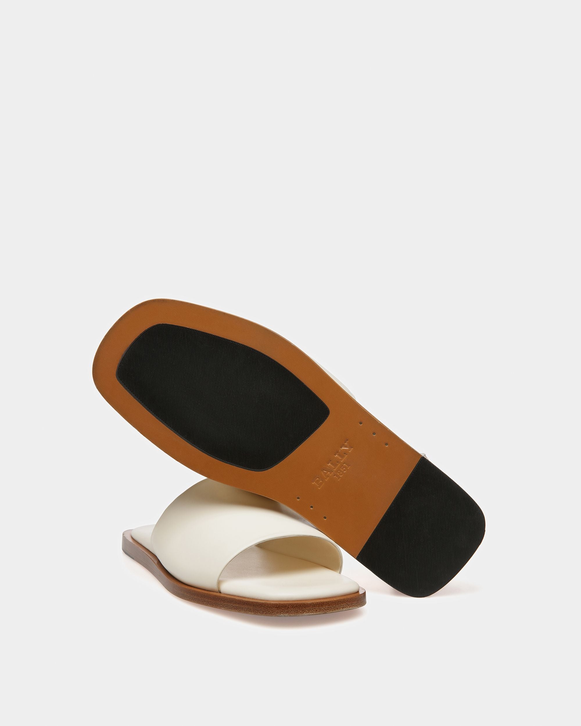 Sabian Leather Sandals In Bone - Women's - Bally - 05