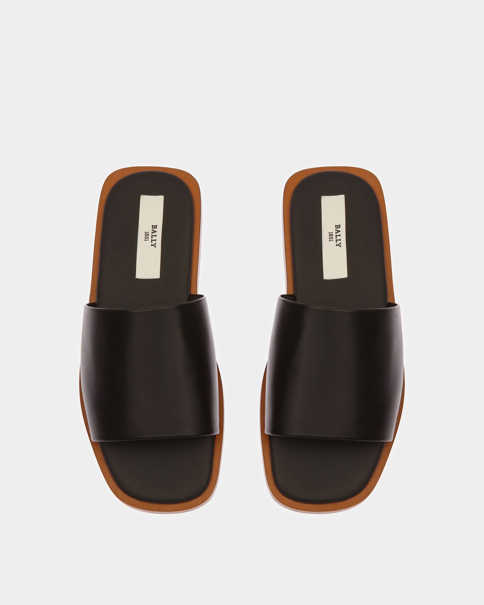 Sabian Leather Sandals In Black - Women's - Bally - 02