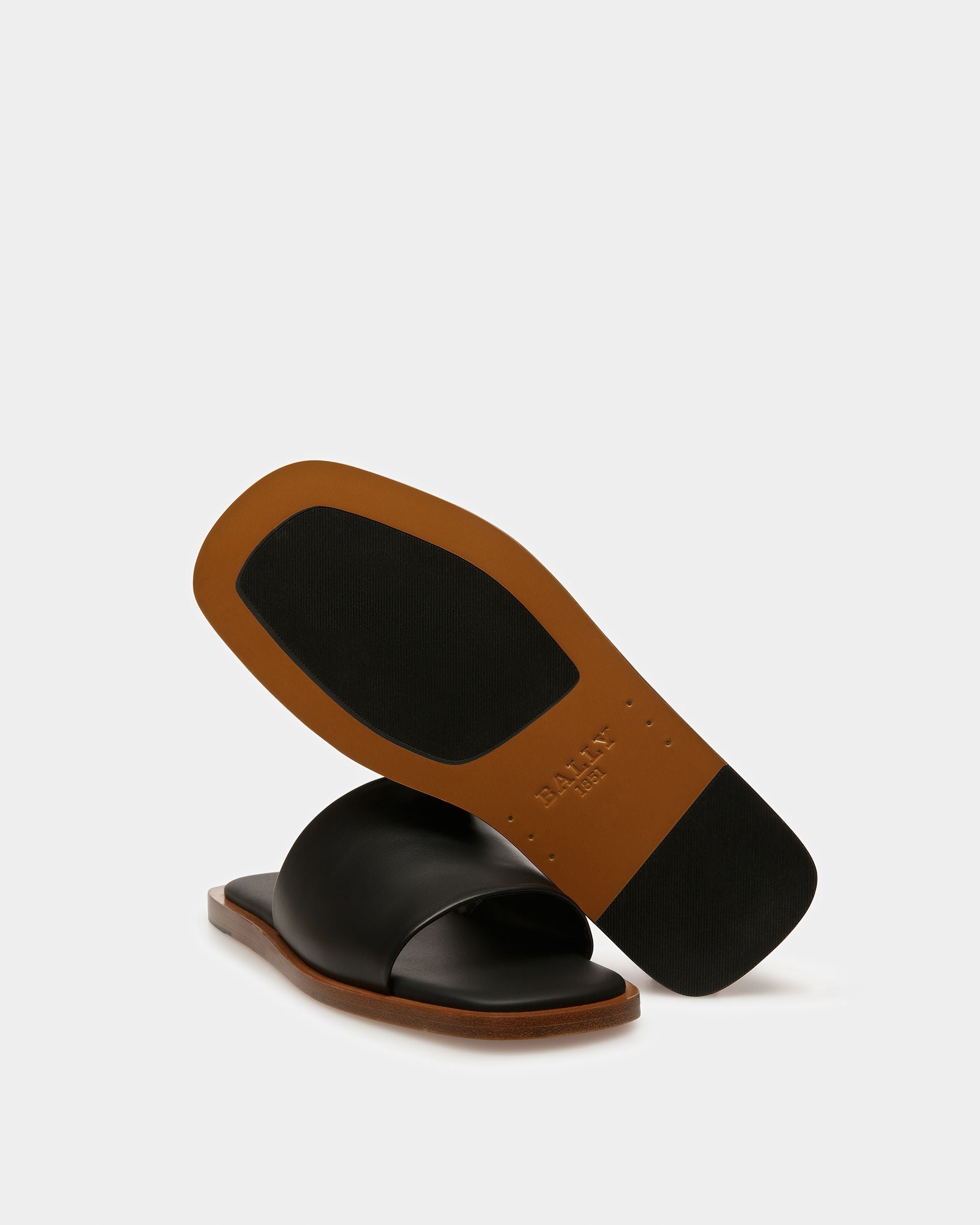 Sabian Leather Sandals In Black - Women's - Bally - 04