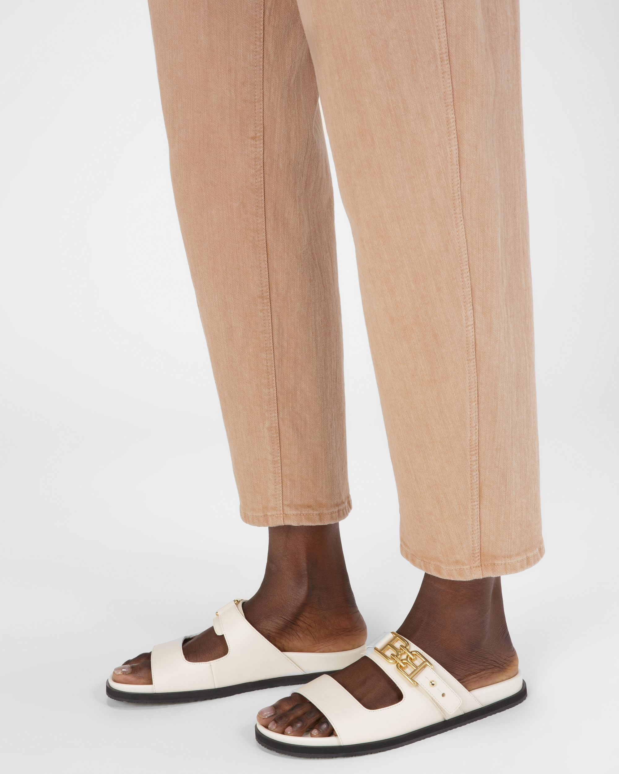 Emma Leather Sandals In Bone - Women's - Bally - 07