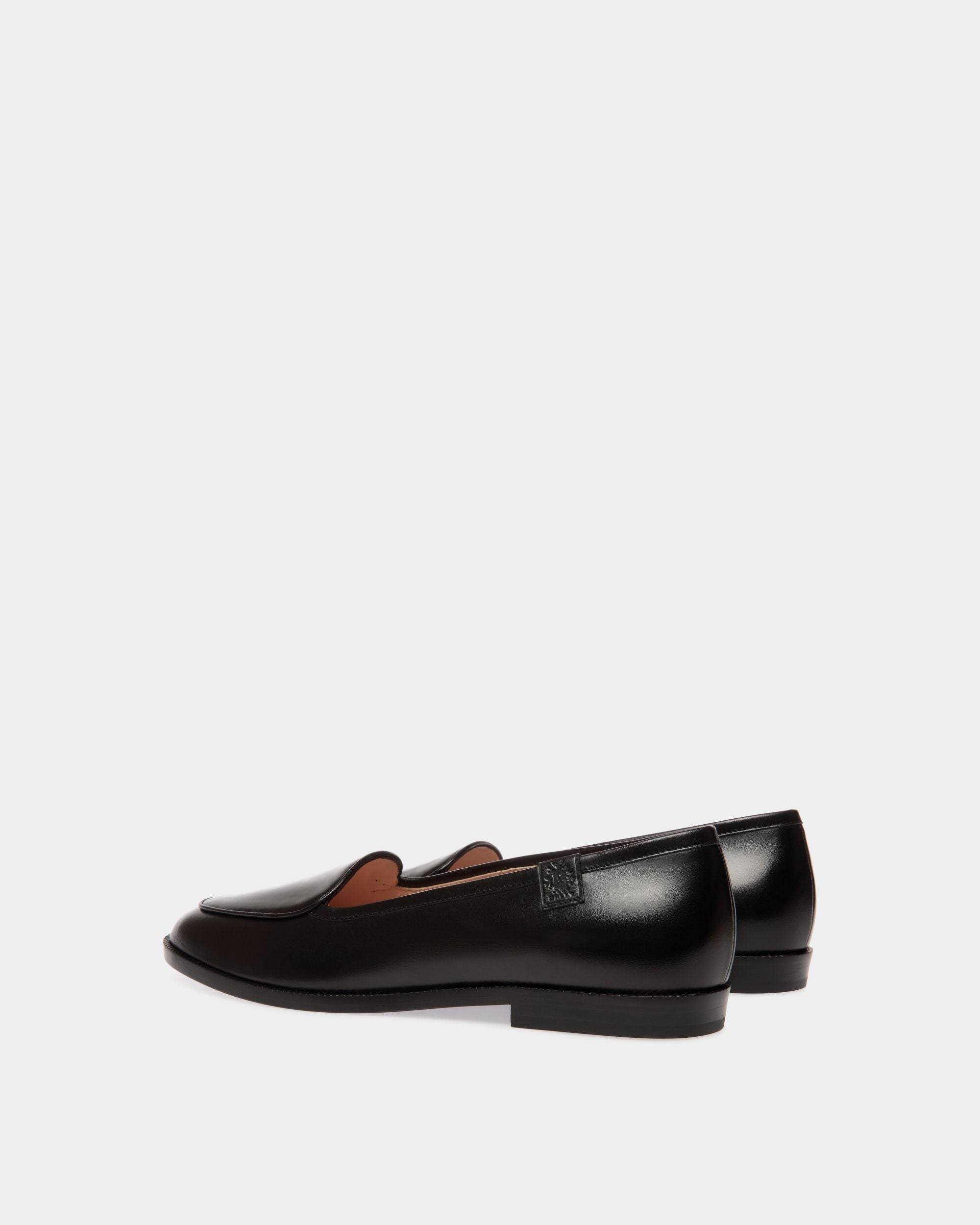 Elite Flat in Black Leather - Women's - Bally - 04