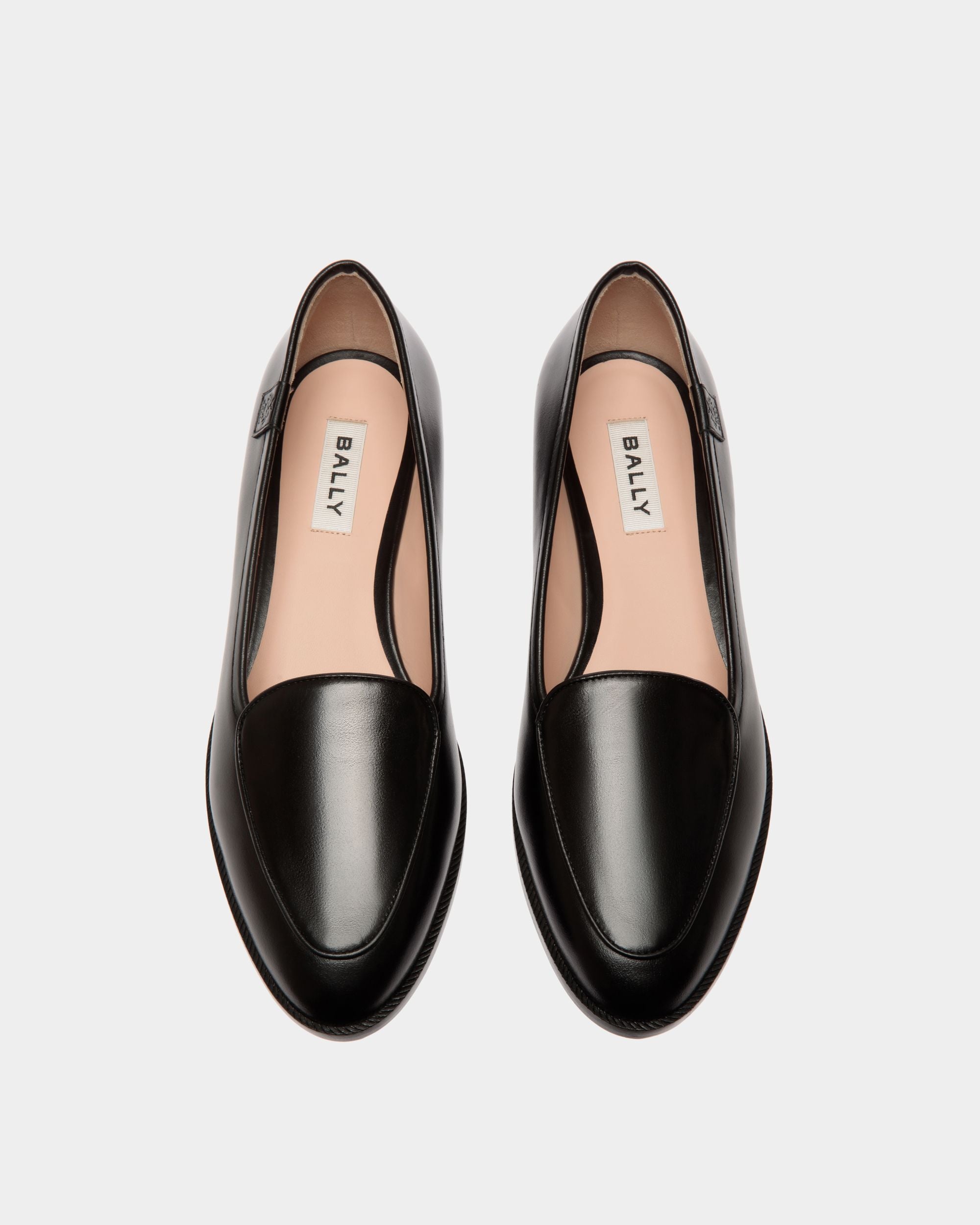 Elite Flat in Black Leather - Women's - Bally - 05
