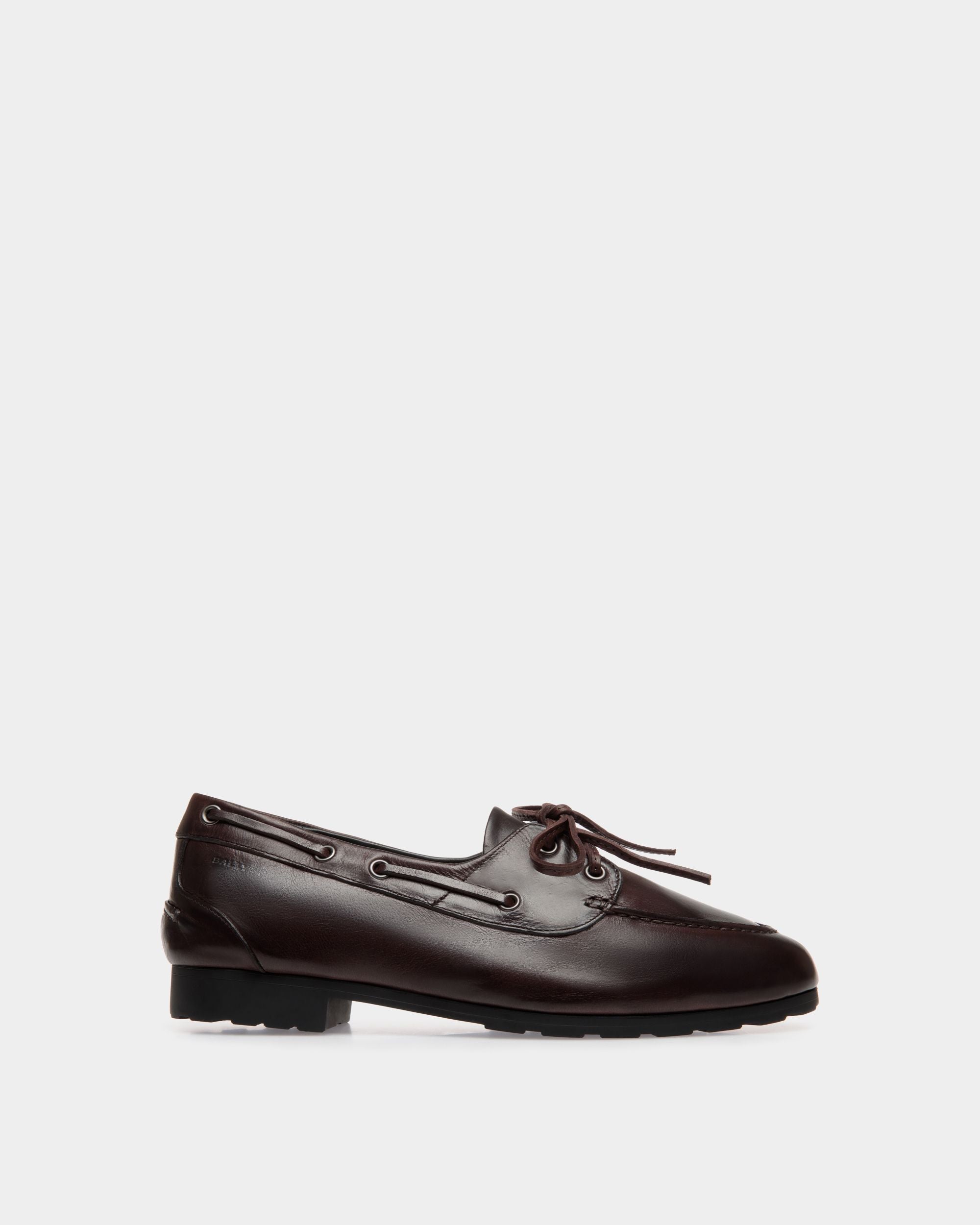 Plume Moccassin In Brown Buffalo - Women's - Bally - 01