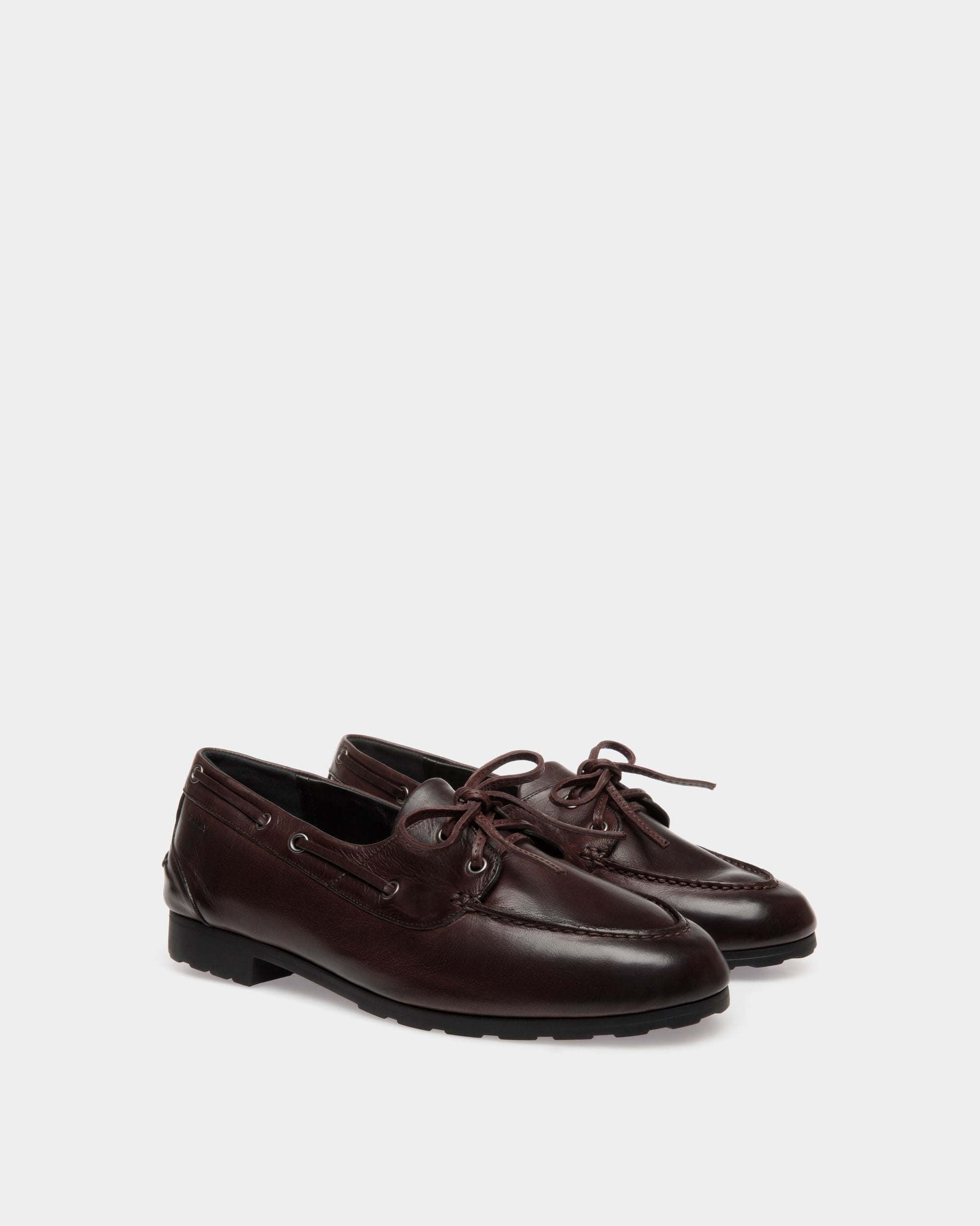 Plume Moccassin In Brown Buffalo - Women's - Bally - 02