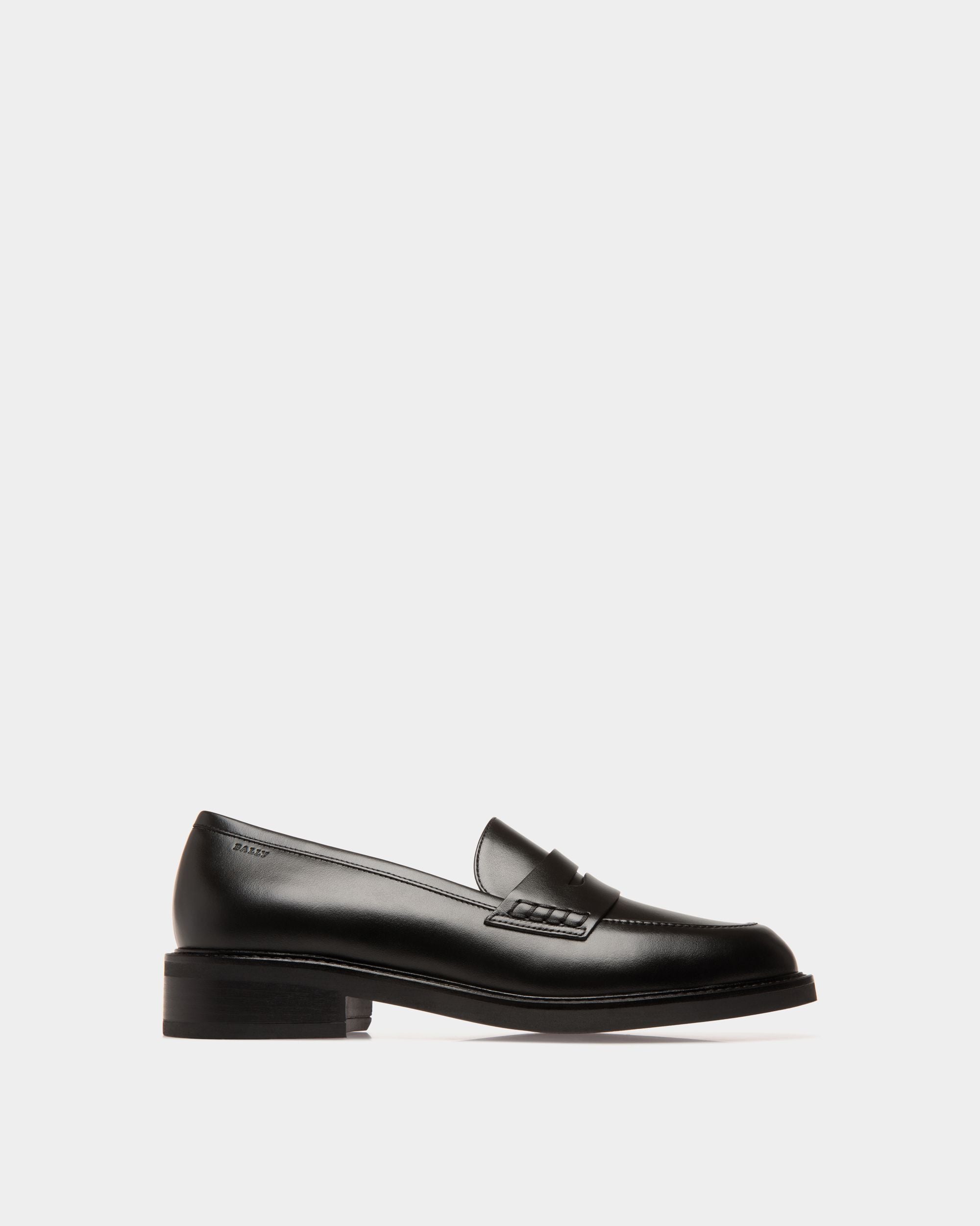 Flats In Black Leather - Women's - Bally - 01