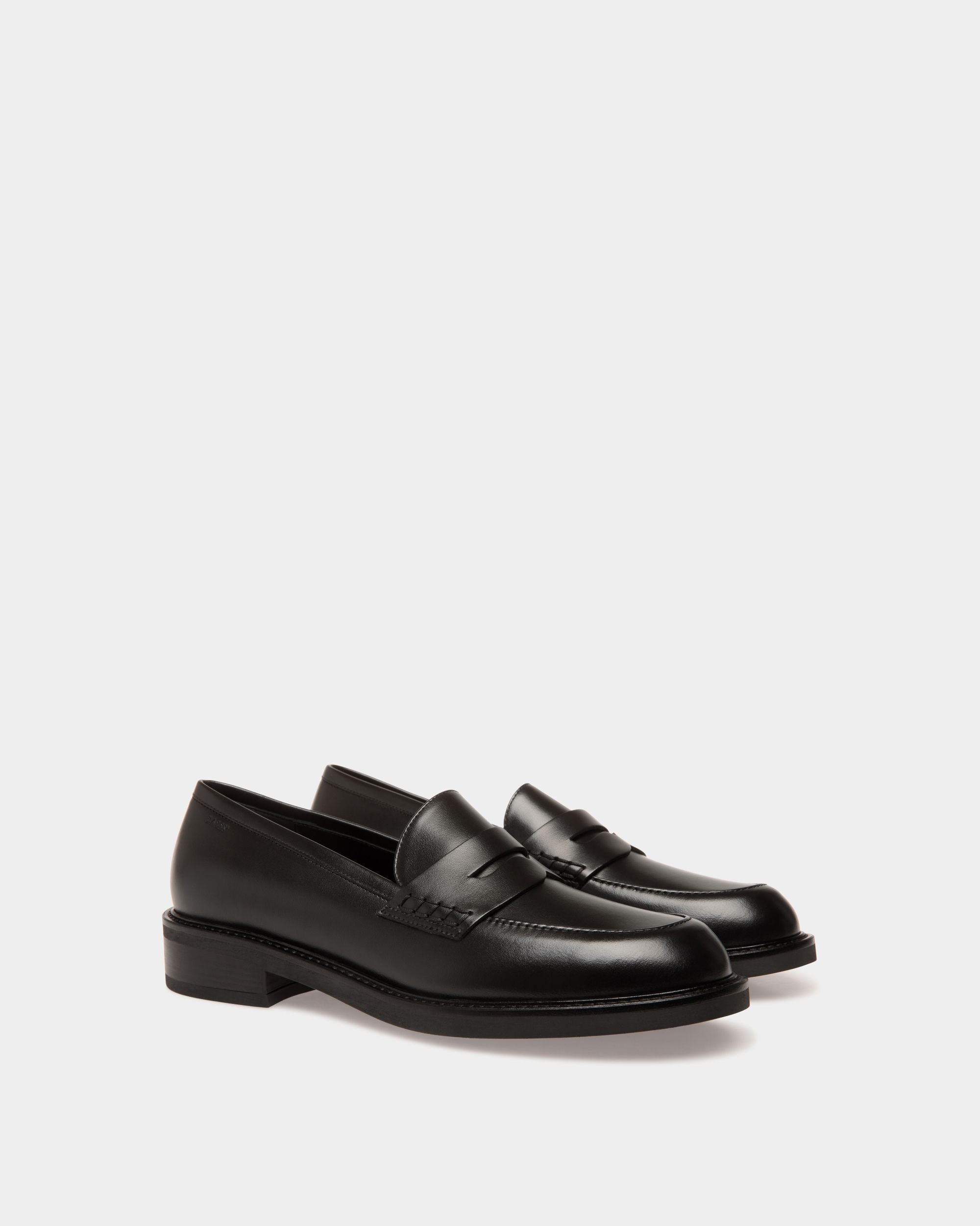 Flats In Black Leather - Women's - Bally - 02