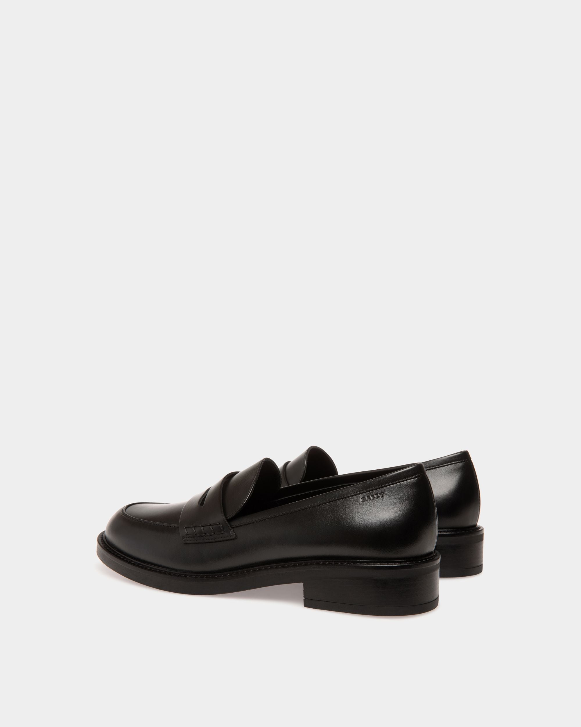 Flats In Black Leather - Women's - Bally - 03