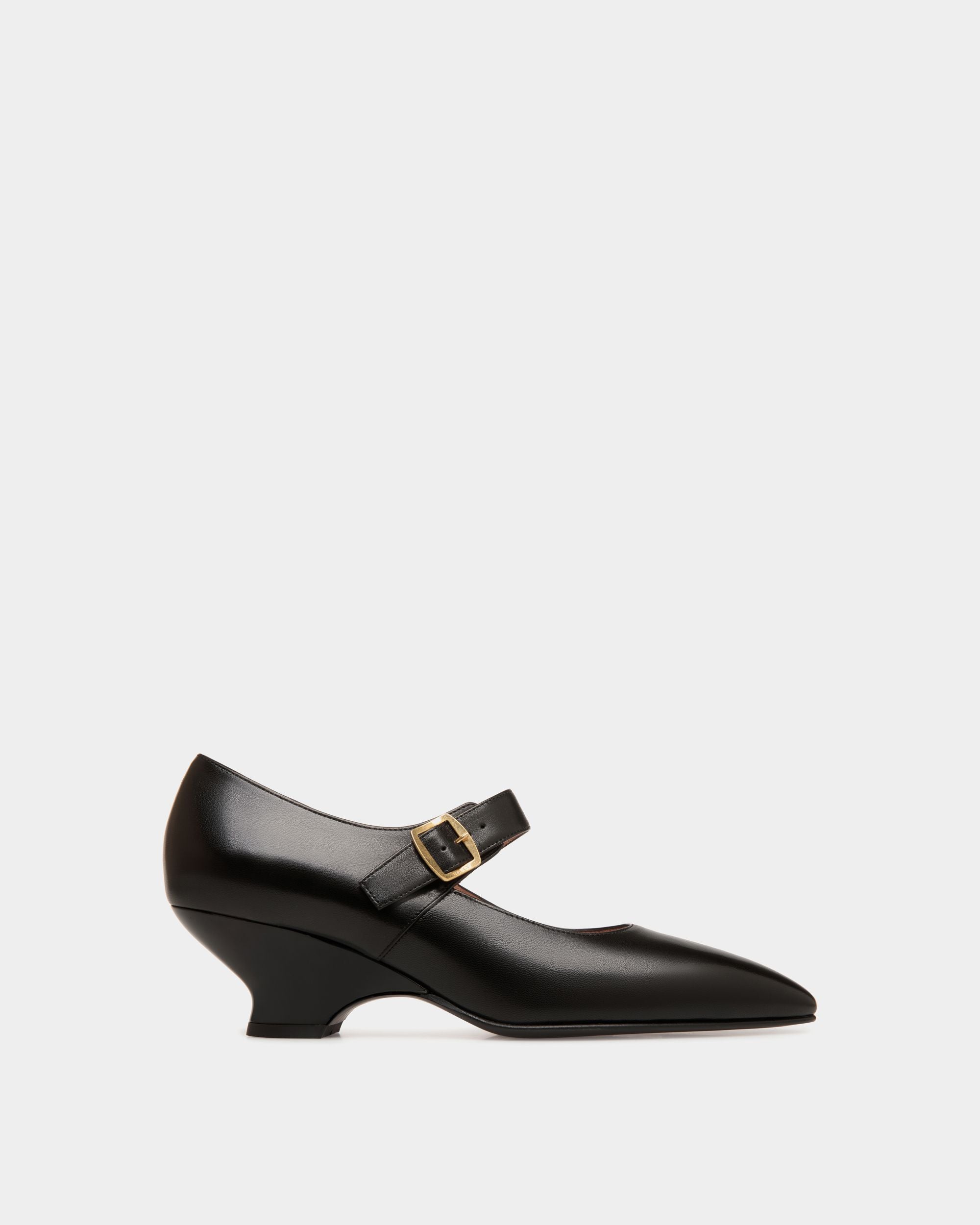 Glendy Pump in Black Leather - Women's - Bally - 01