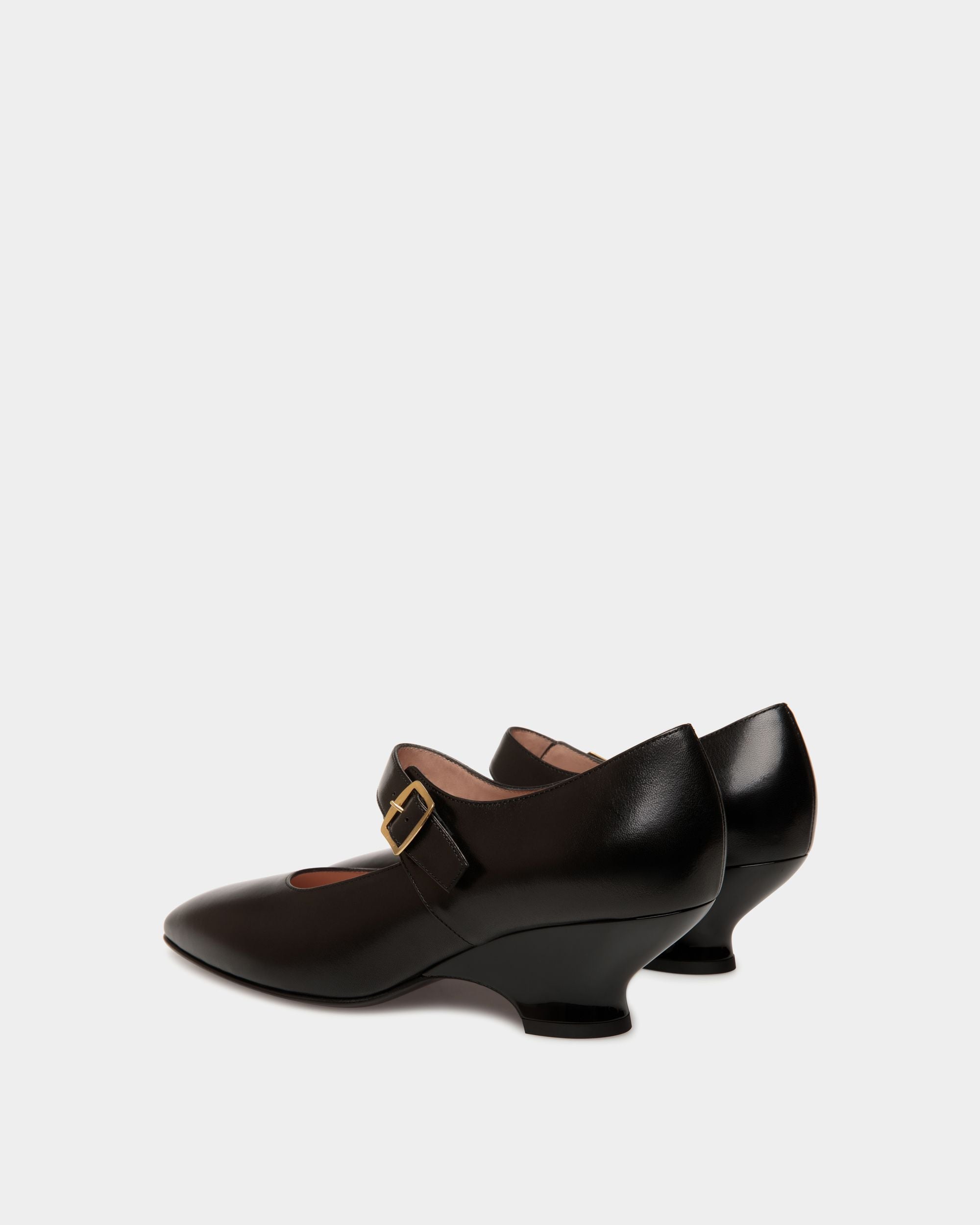 Glendy Pump in Black Leather - Women's - Bally - 03