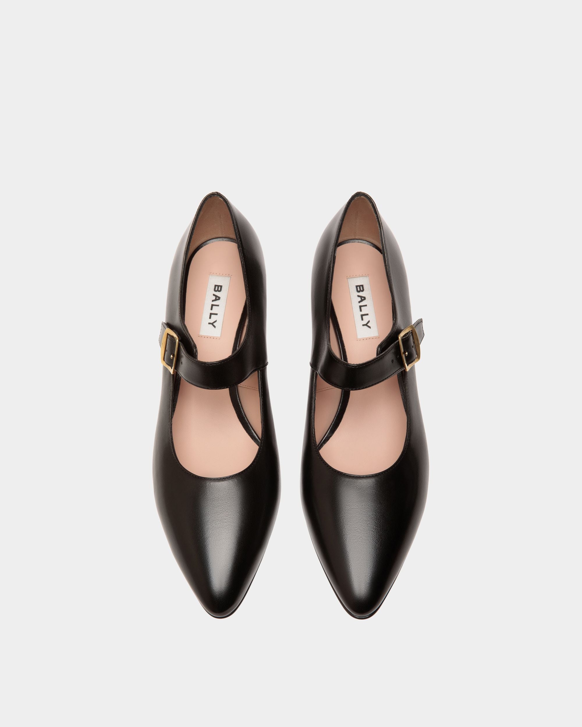 Glendy Pump in Black Leather - Women's - Bally - 04