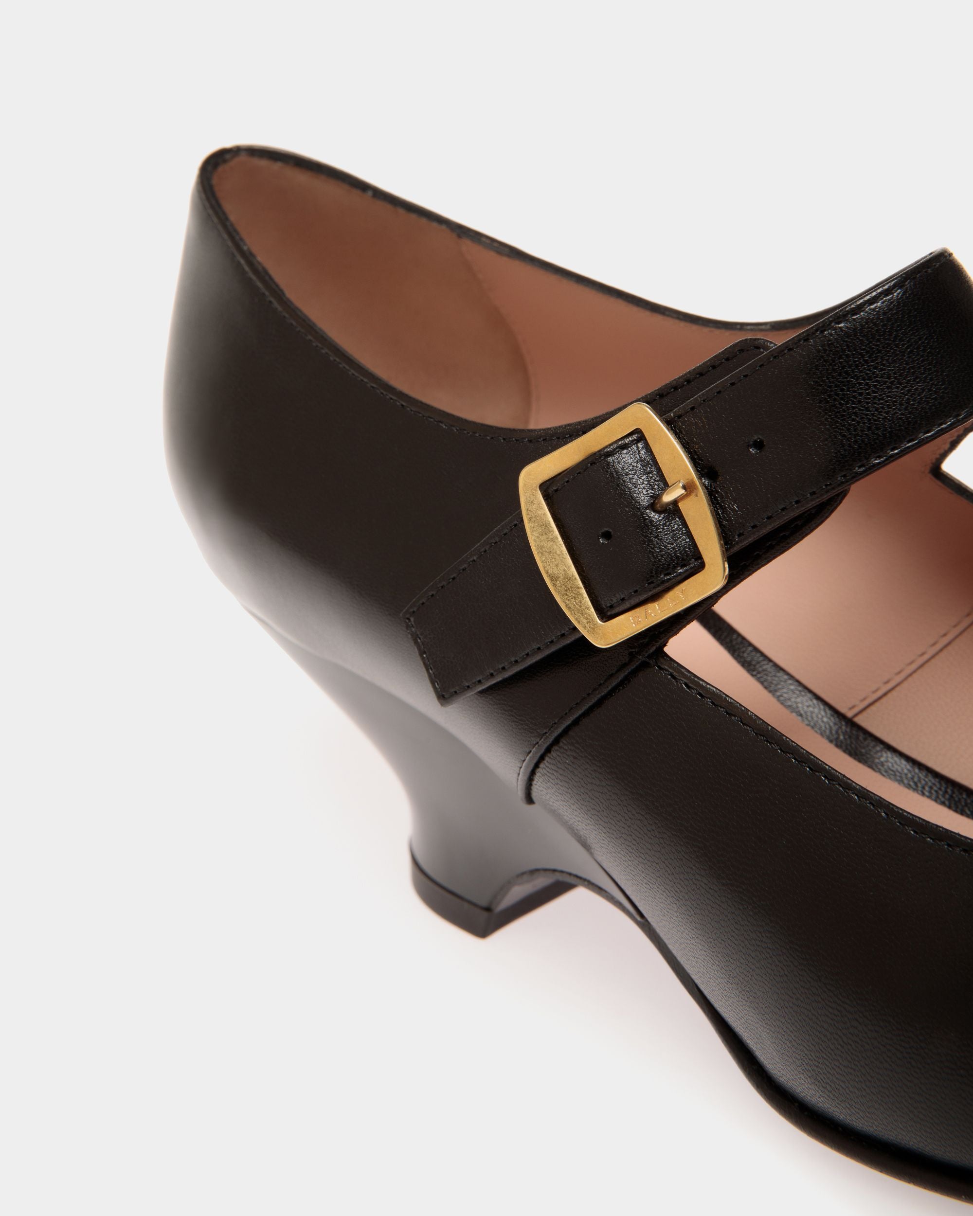 Glendy Pump in Black Leather - Women's - Bally - 05