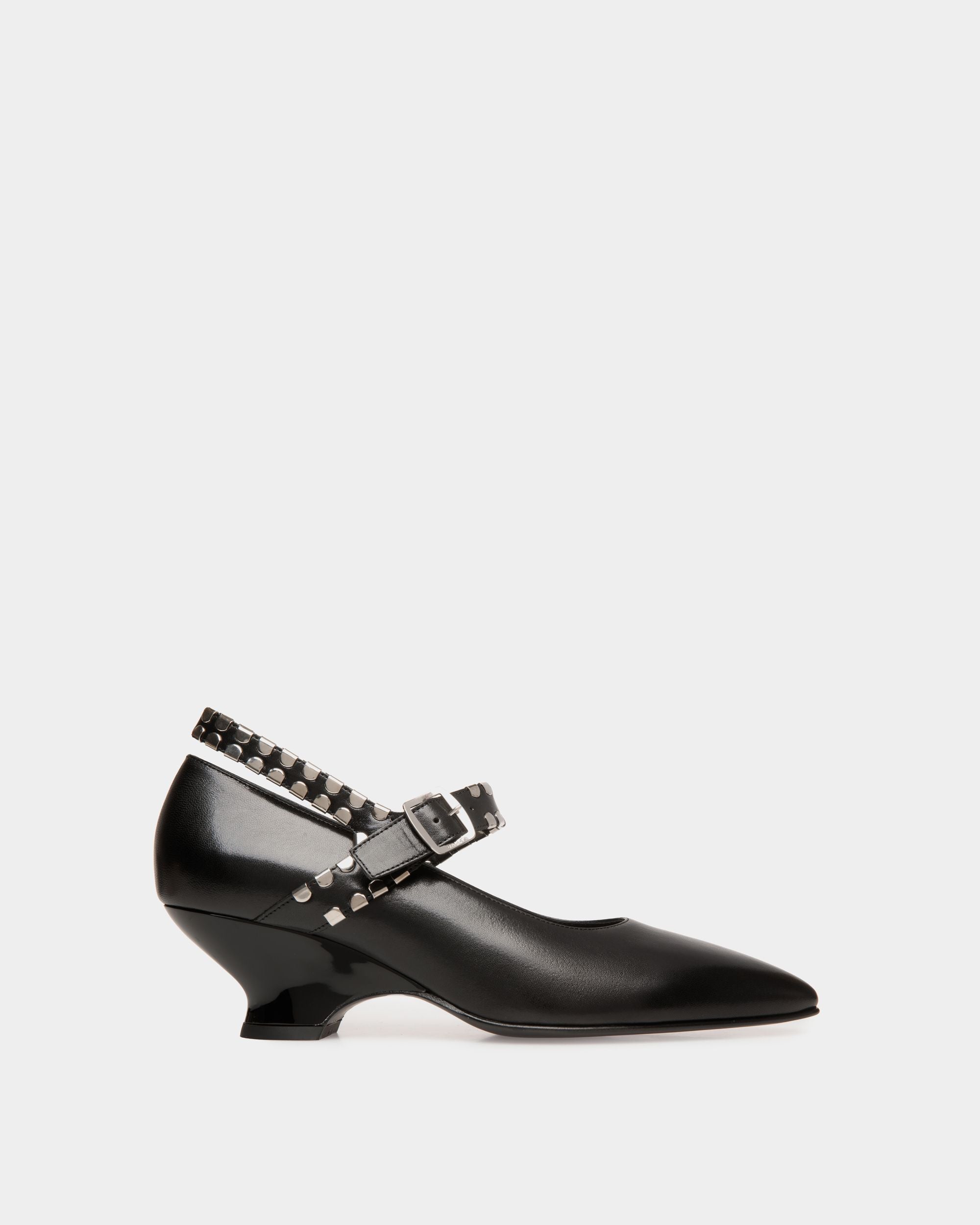 Glendy Pump in Black Leather - Women's - Bally - 01