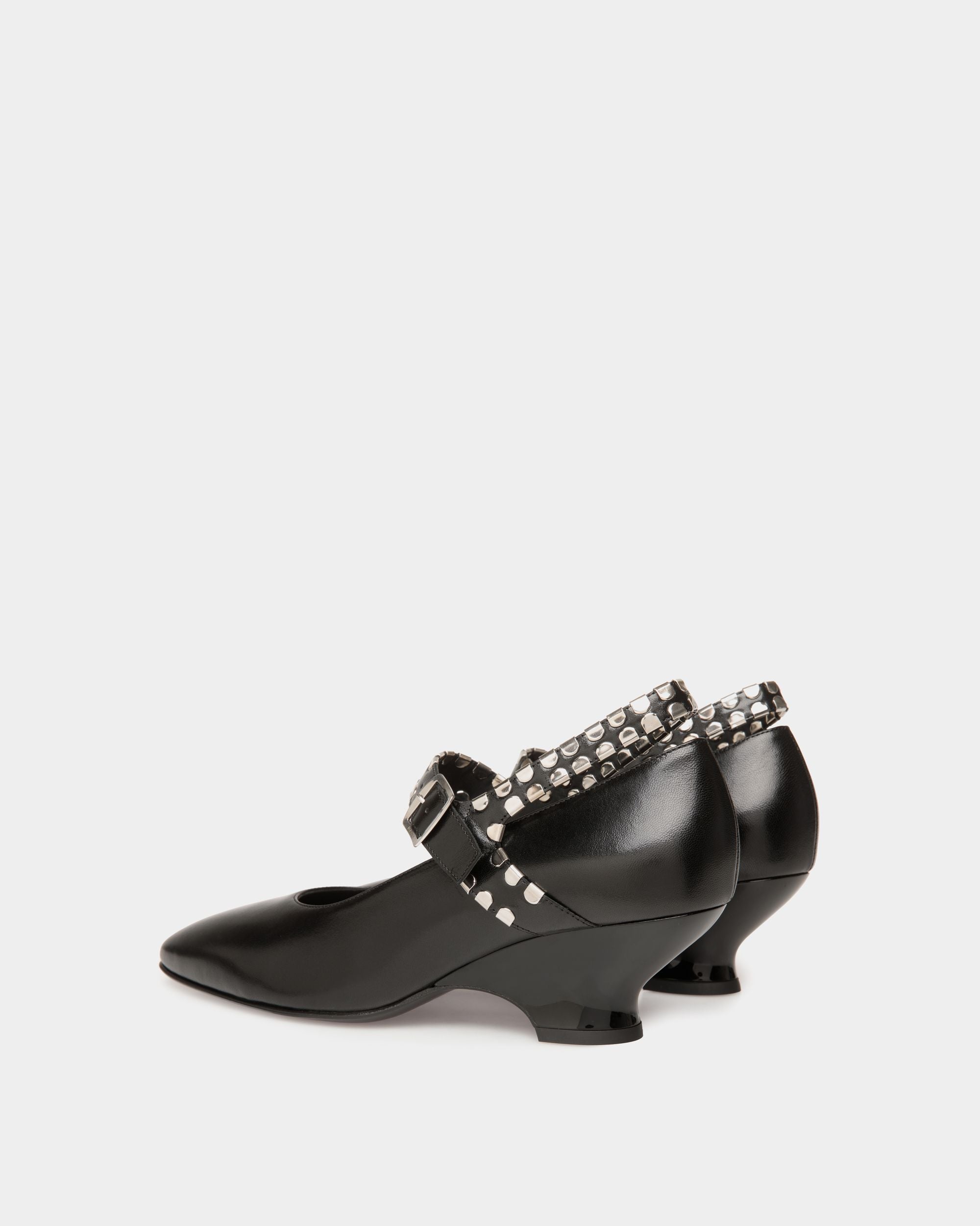 Glendy Pump in Black Leather - Women's - Bally - 03
