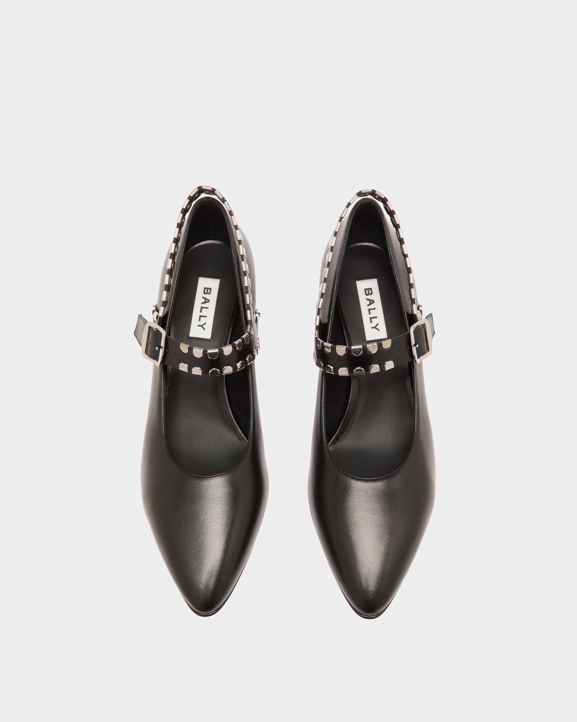 Glendy Pump in Black Leather - Women's - Bally - 04