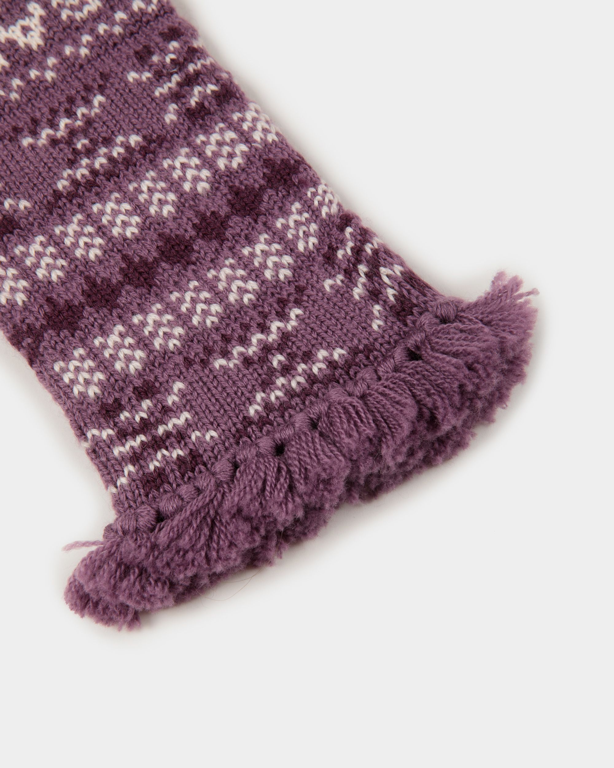 Gloves In Purple Wool - Women's - Bally - 02