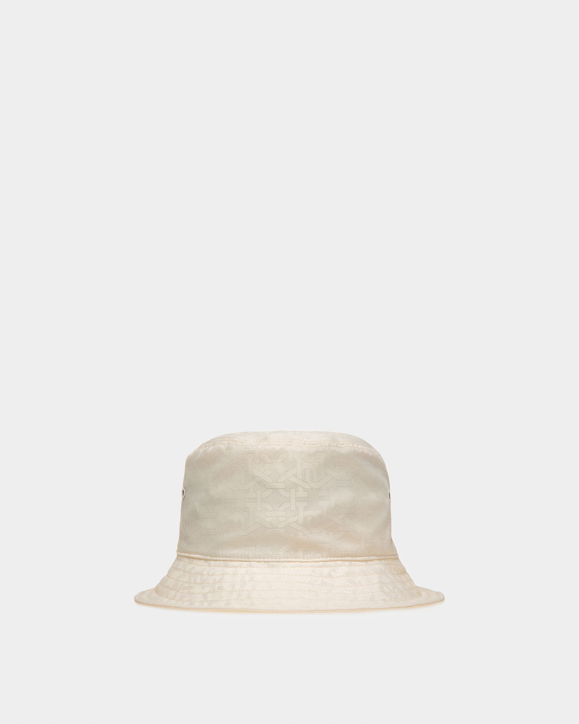 Nylon Bucket Hat In Bone - Women's - Bally - 01