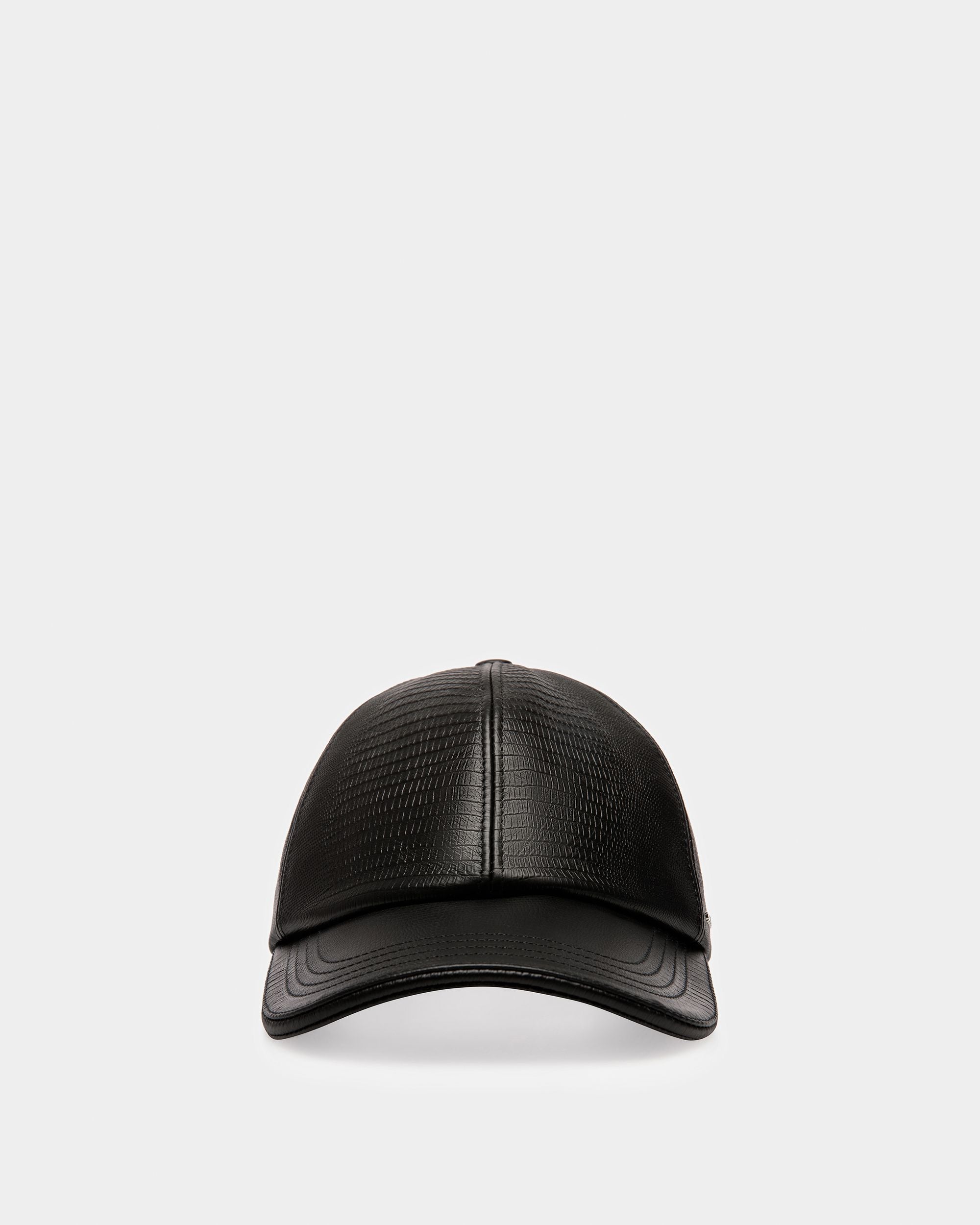 Leather Baseball Cap - Women's - Bally - 01