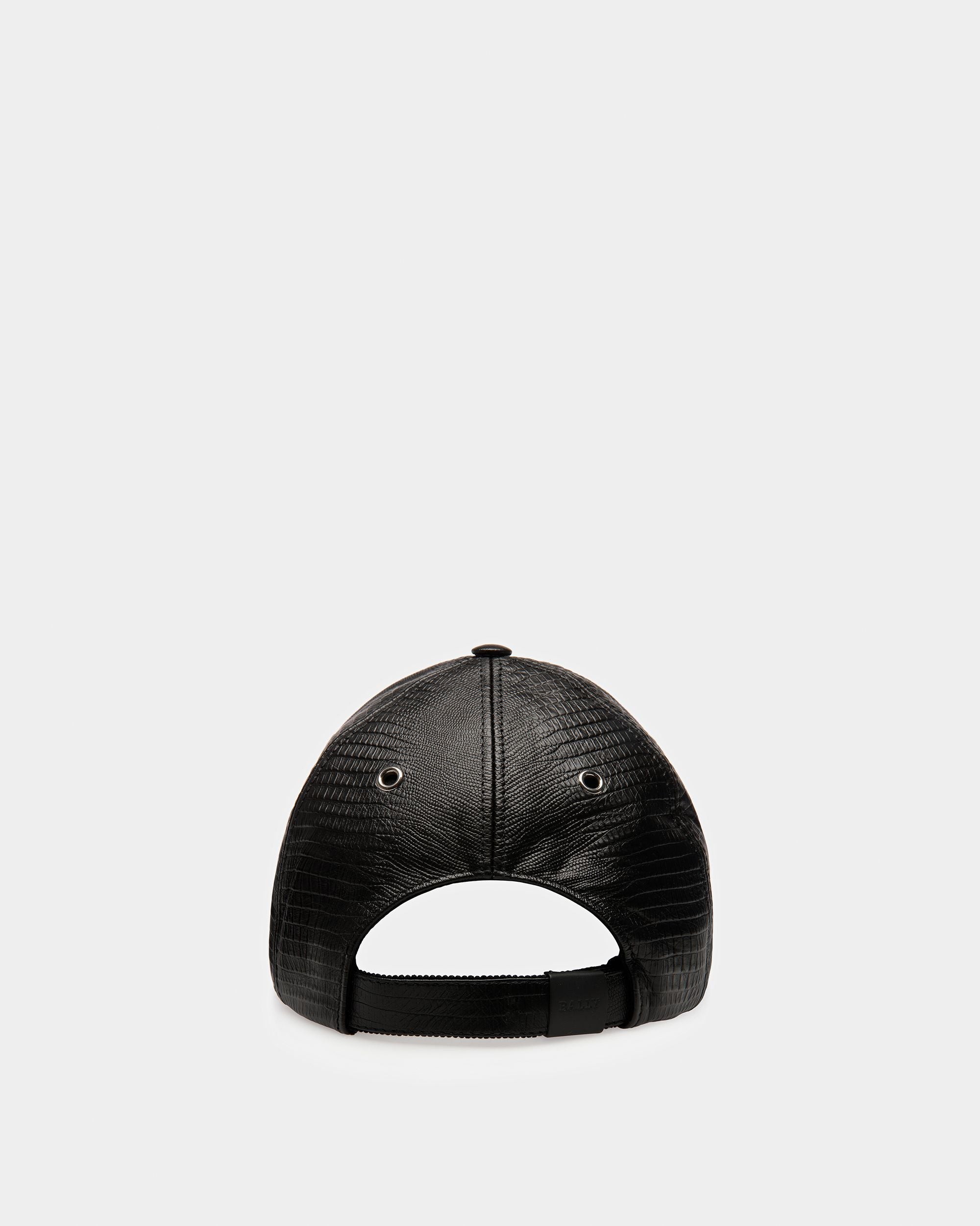 Leather Baseball Cap - Women's - Bally - 02