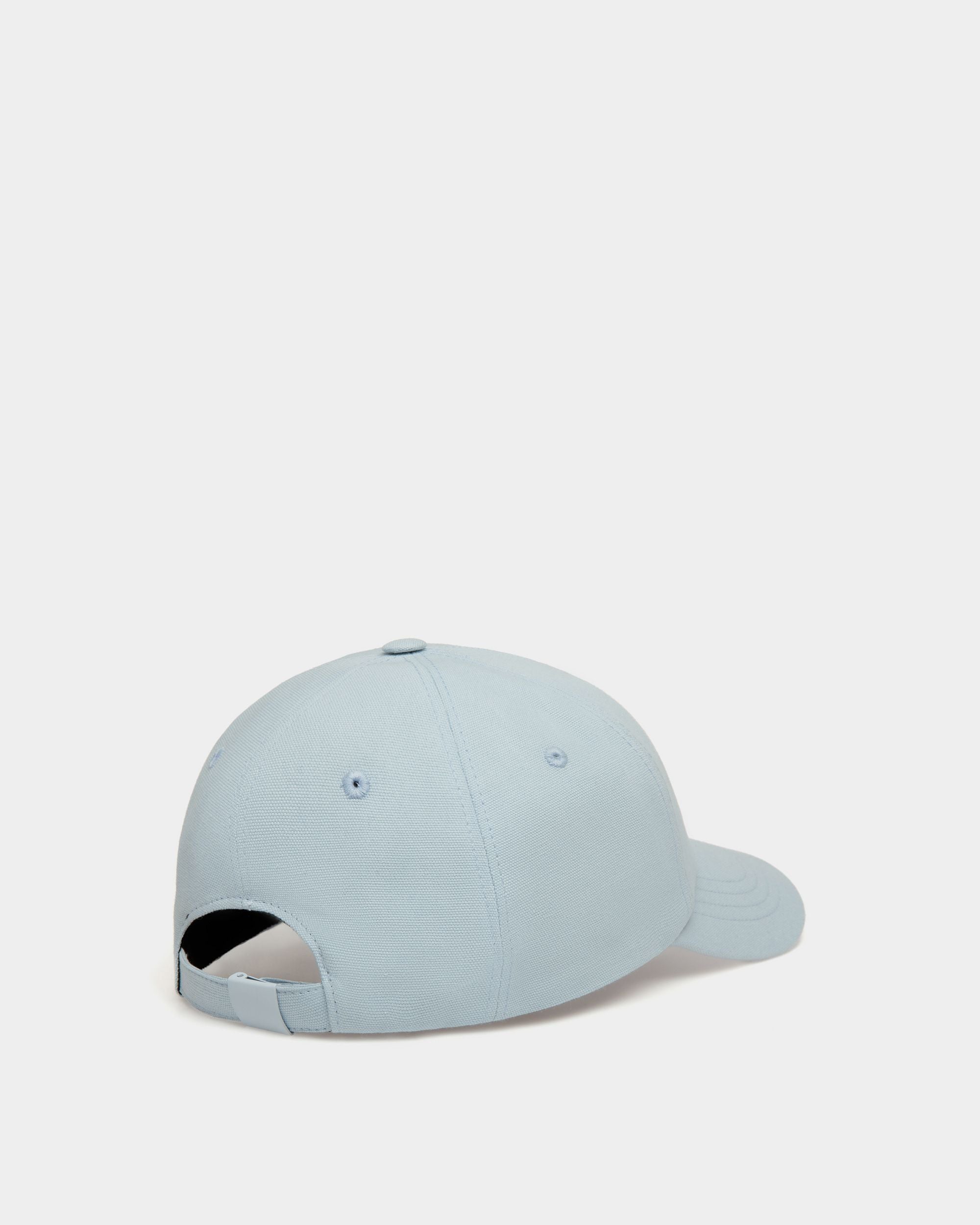 Baseball Hat in Light Blue Cotton - Women's - Bally - 02