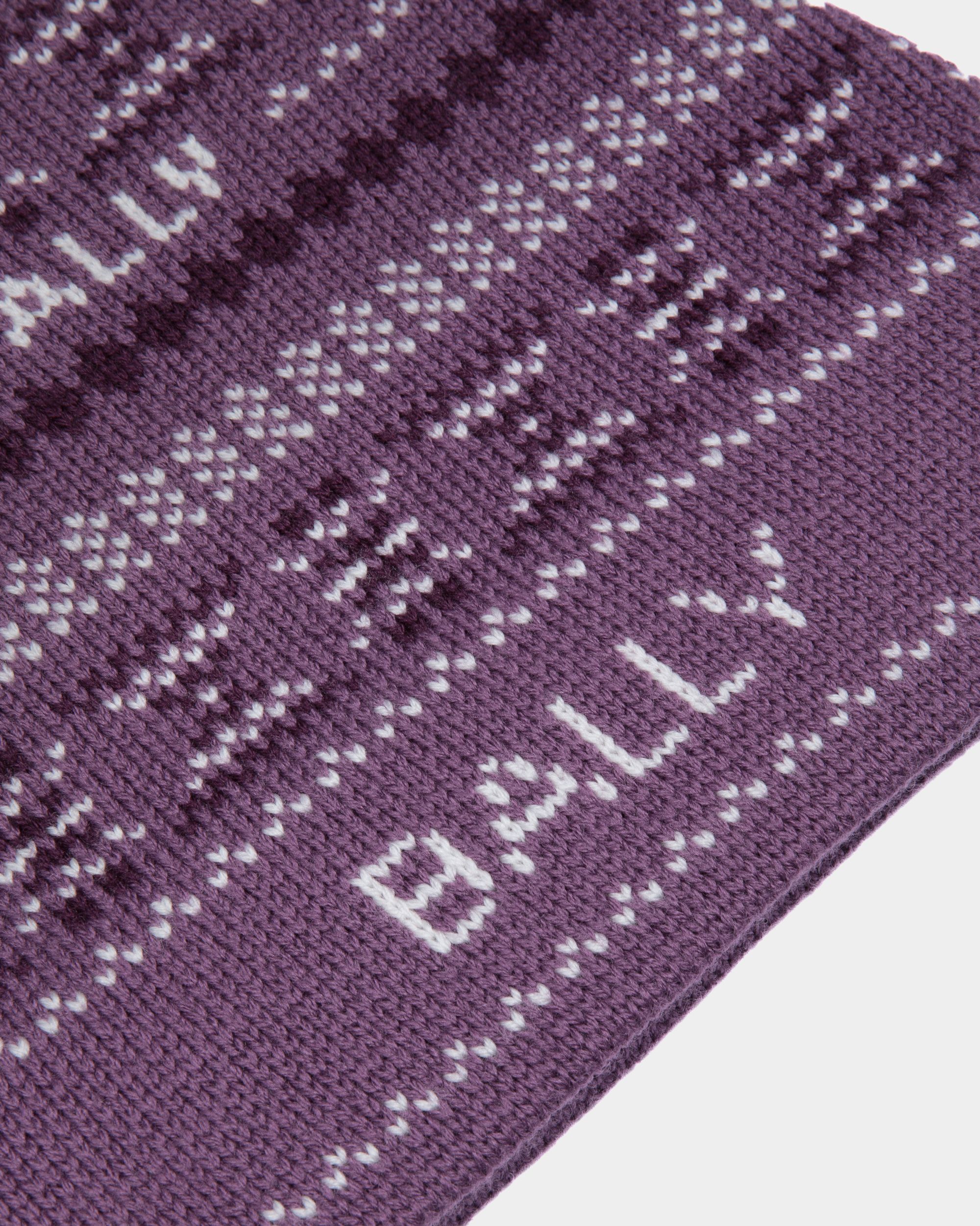 Beanie In Purple Wool - Women's - Bally - 03