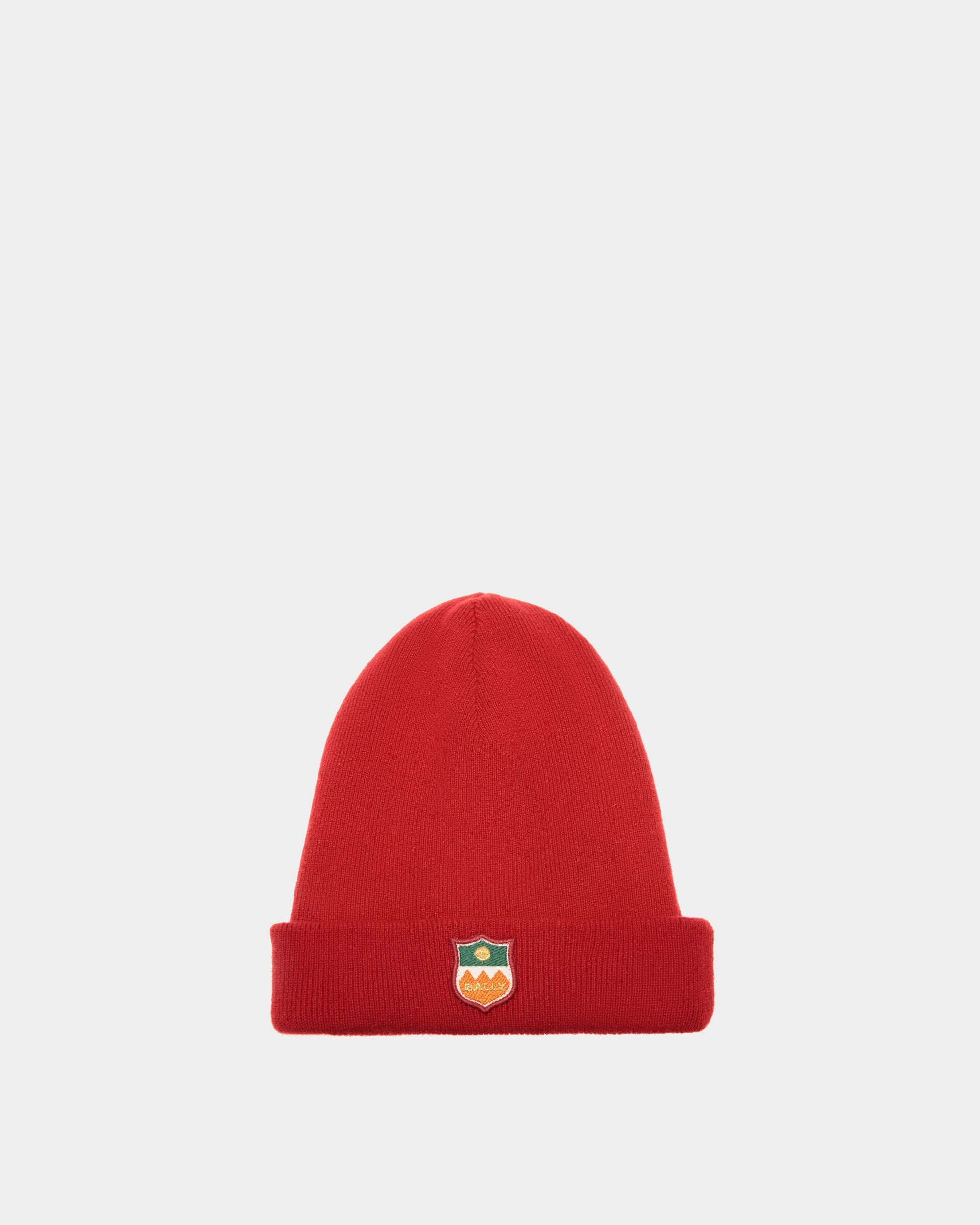 Beanie In Red Cashmere - Women's - Bally - 01