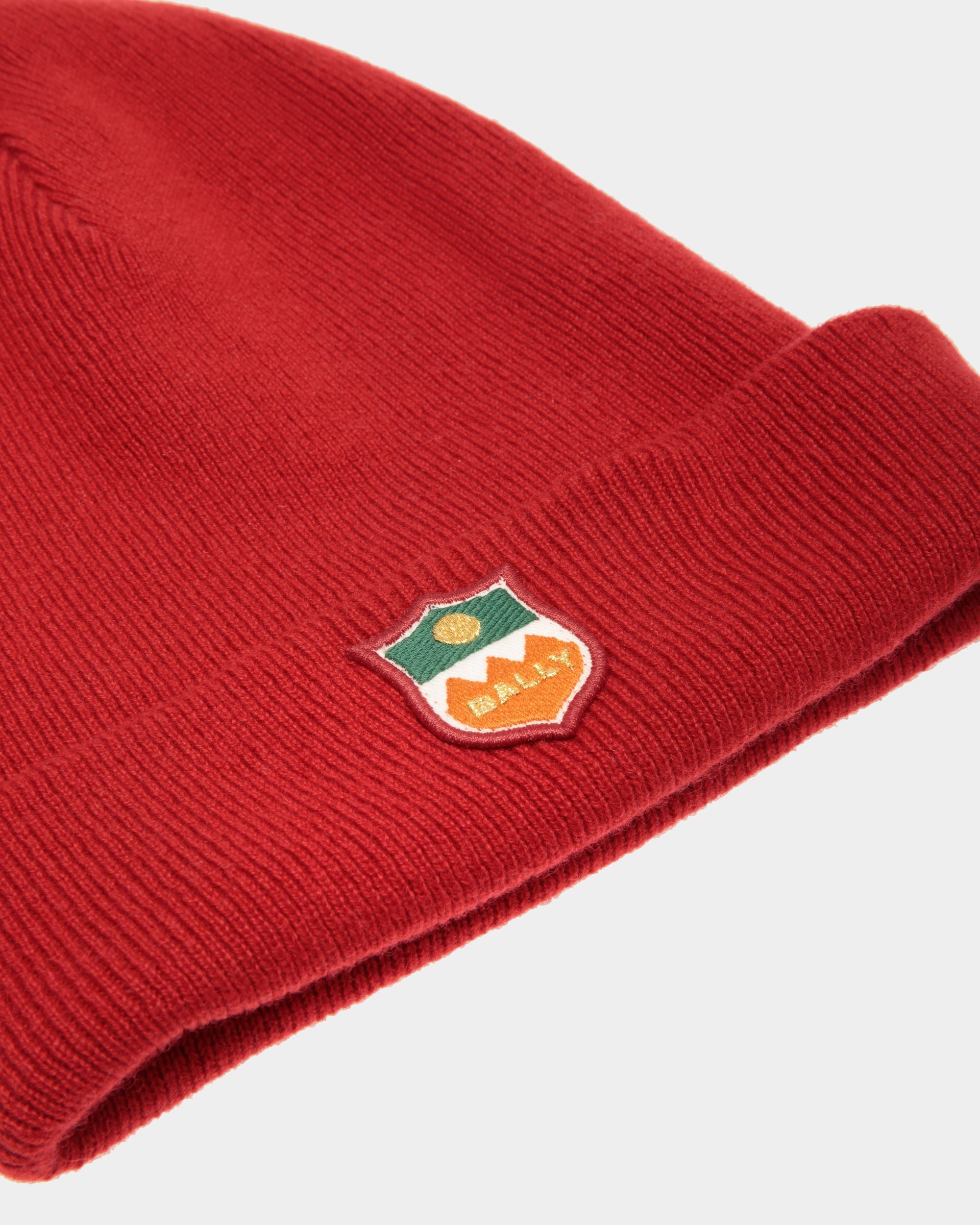 Beanie In Red Cashmere - Women's - Bally - 03