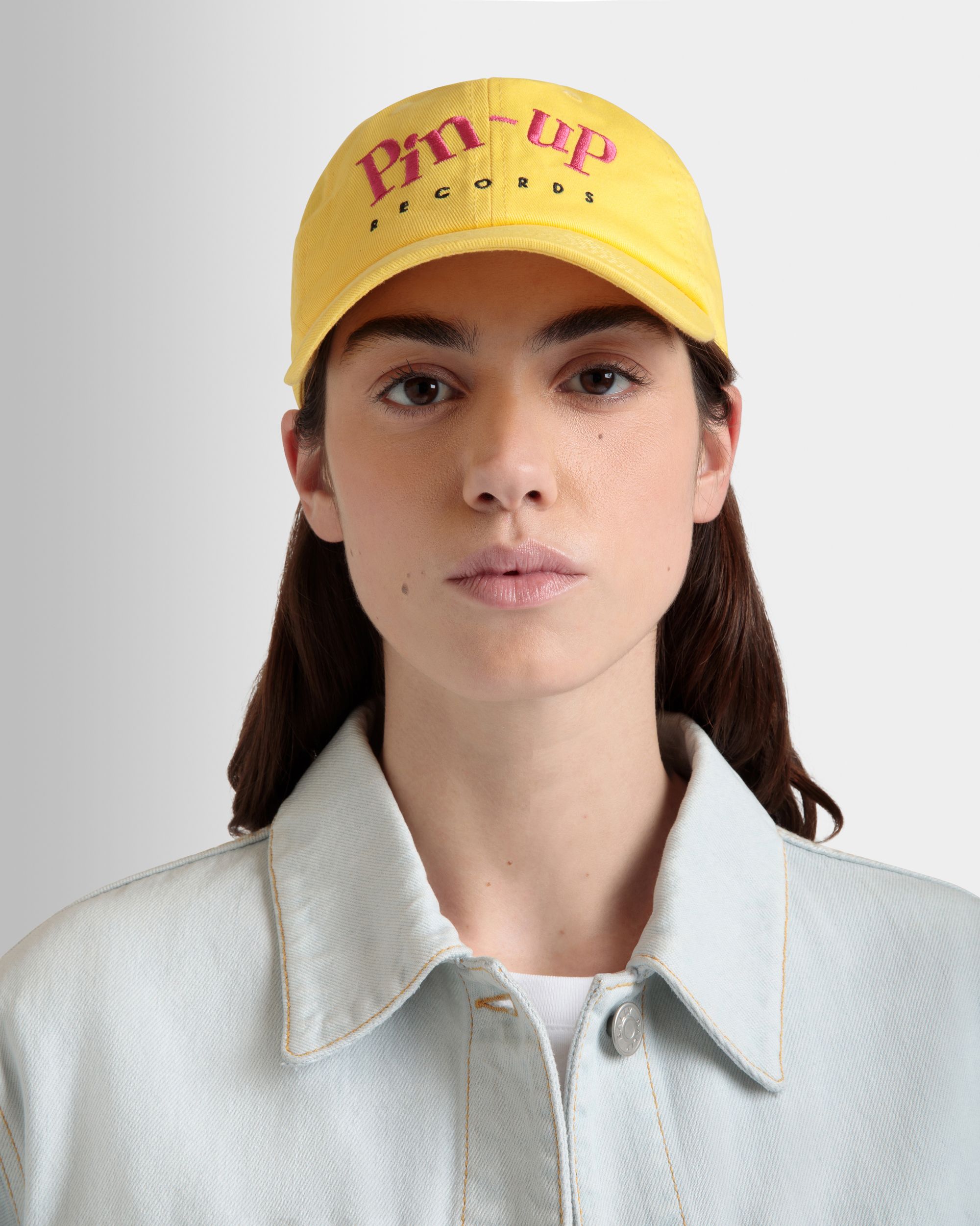 DJ Leo Mas x Bally Baseball Hat in Yellow Cotton - Women's - Bally - 02