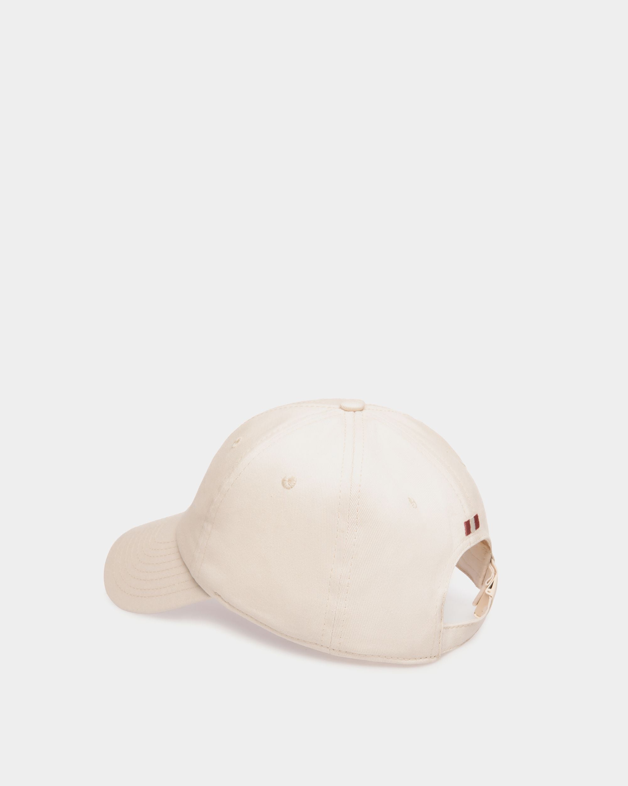 Baseball Hat with a Beni Bischof Rocking Horse in Ivory Cotton - Women's - Bally - 03