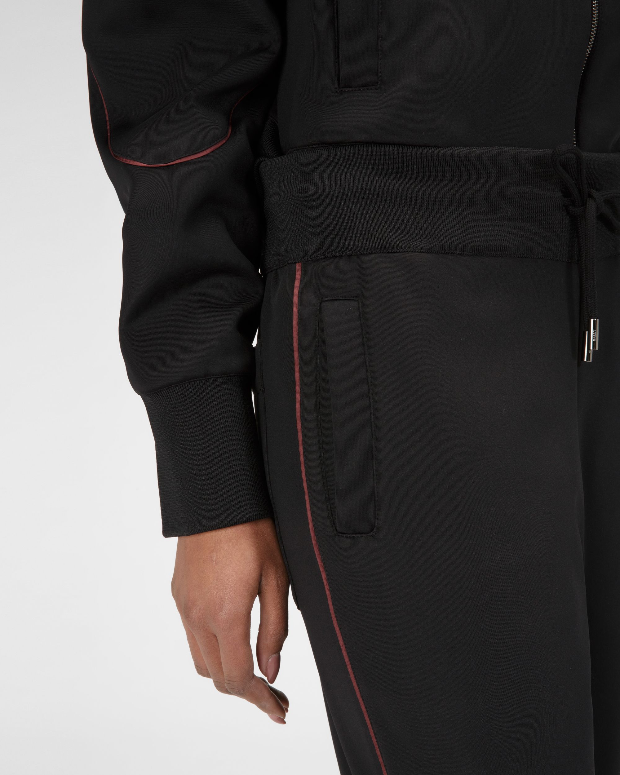 Polyester Mix Sweatpants In Black - Women's - Bally - 02