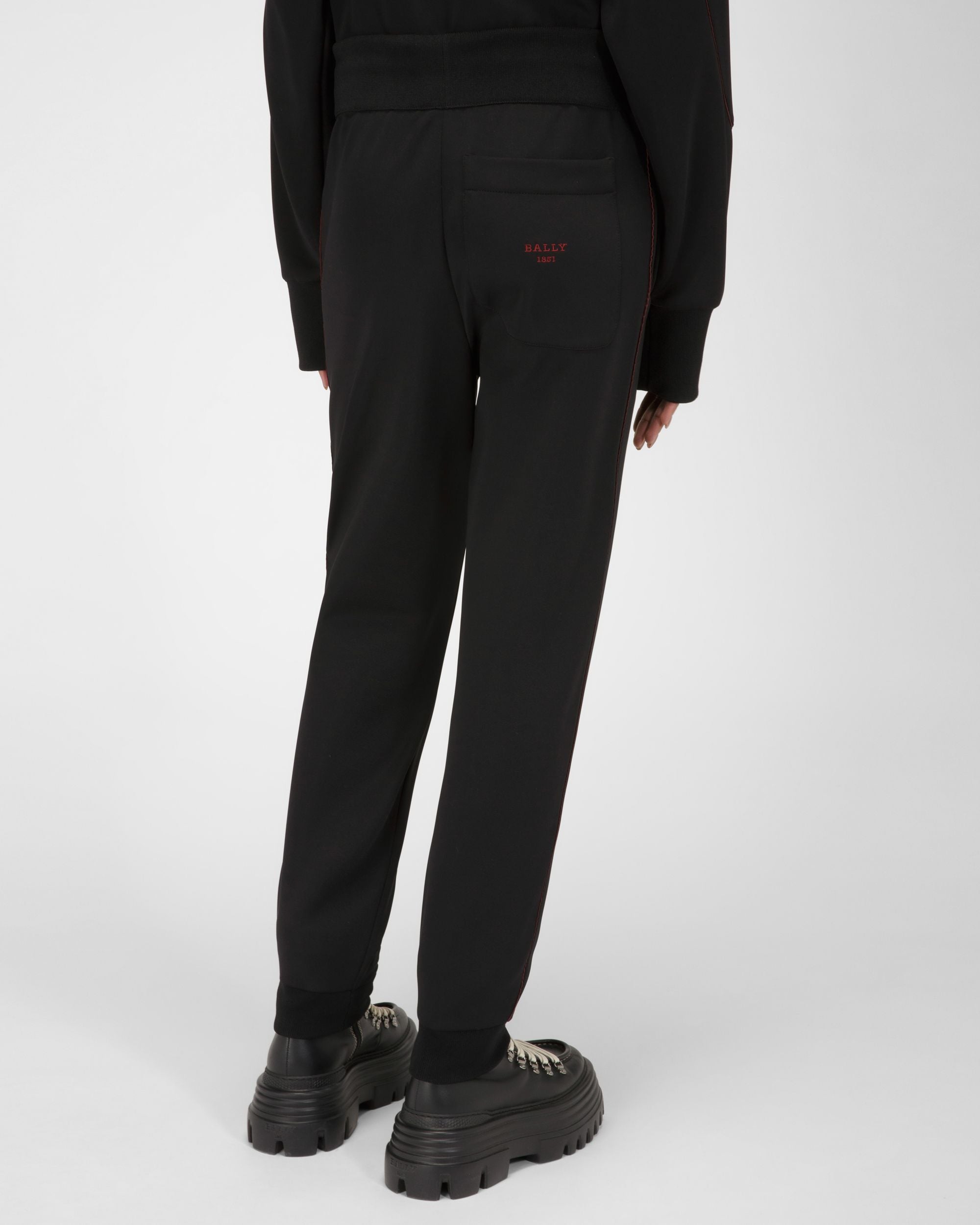 Polyester Mix Sweatpants In Black - Women's - Bally - 03