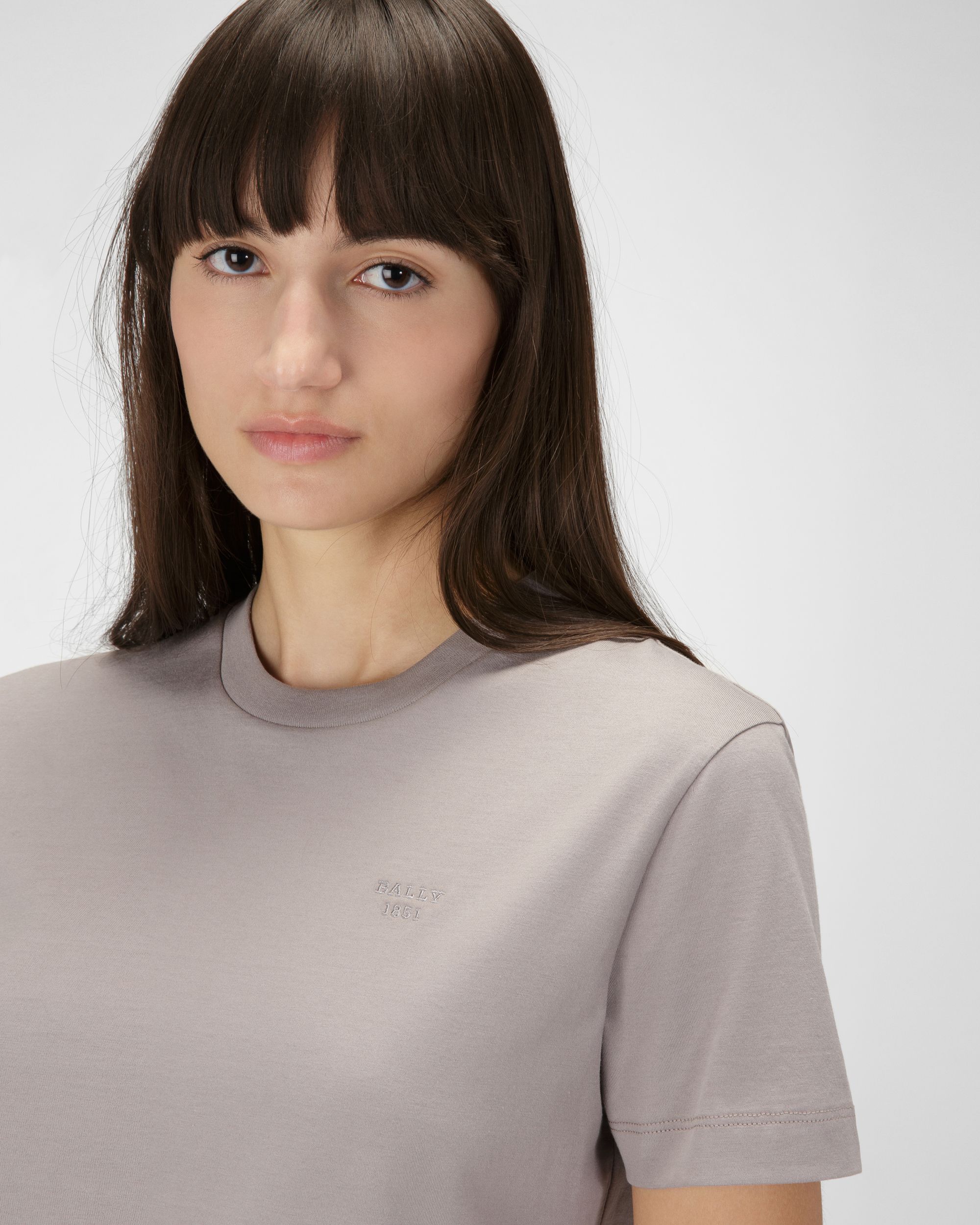 Embroidered Logo T-Shirt - Women's - Bally - 02