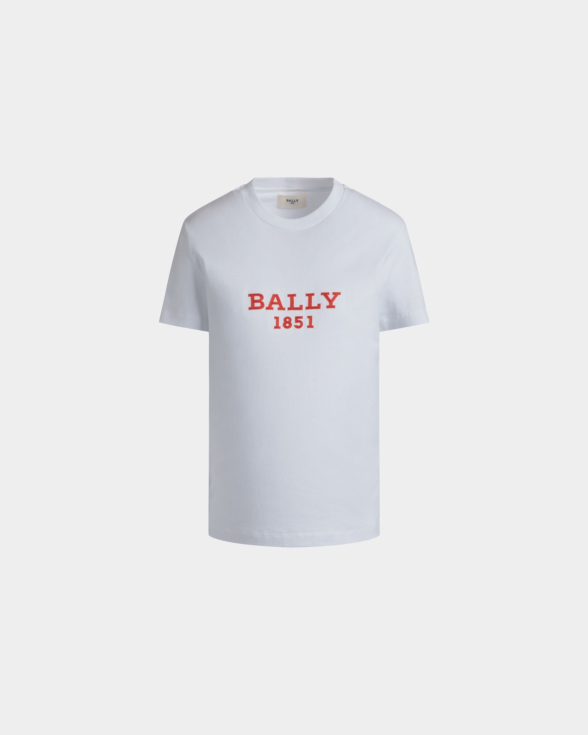 Cutsew T-Shirt In White Cotton - Women's - Bally - 01