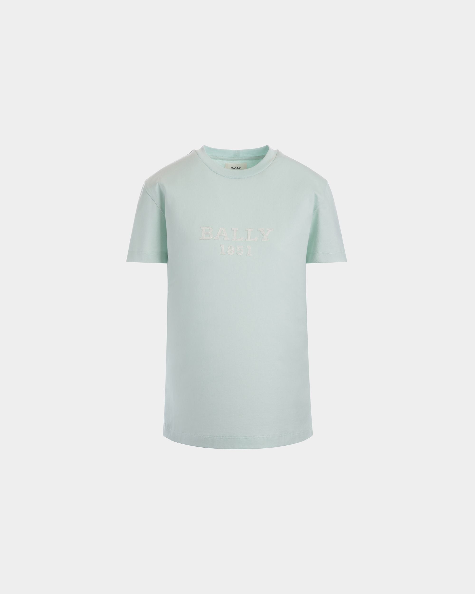 Cutsew T-Shirt In Blue Cotton - Women's - Bally - 01