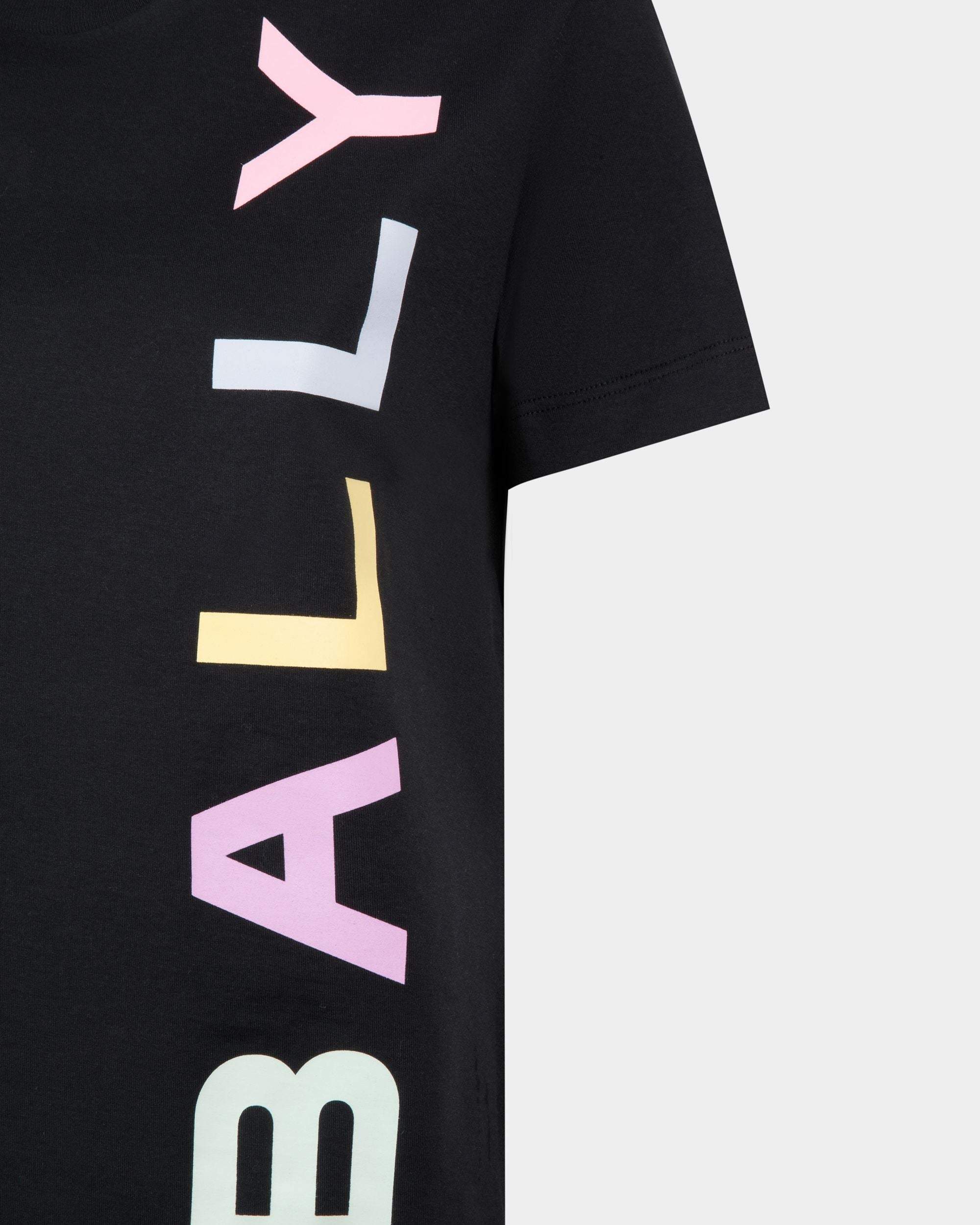 T-Shirt in Dark Blue Cotton - Women's - Bally - 02