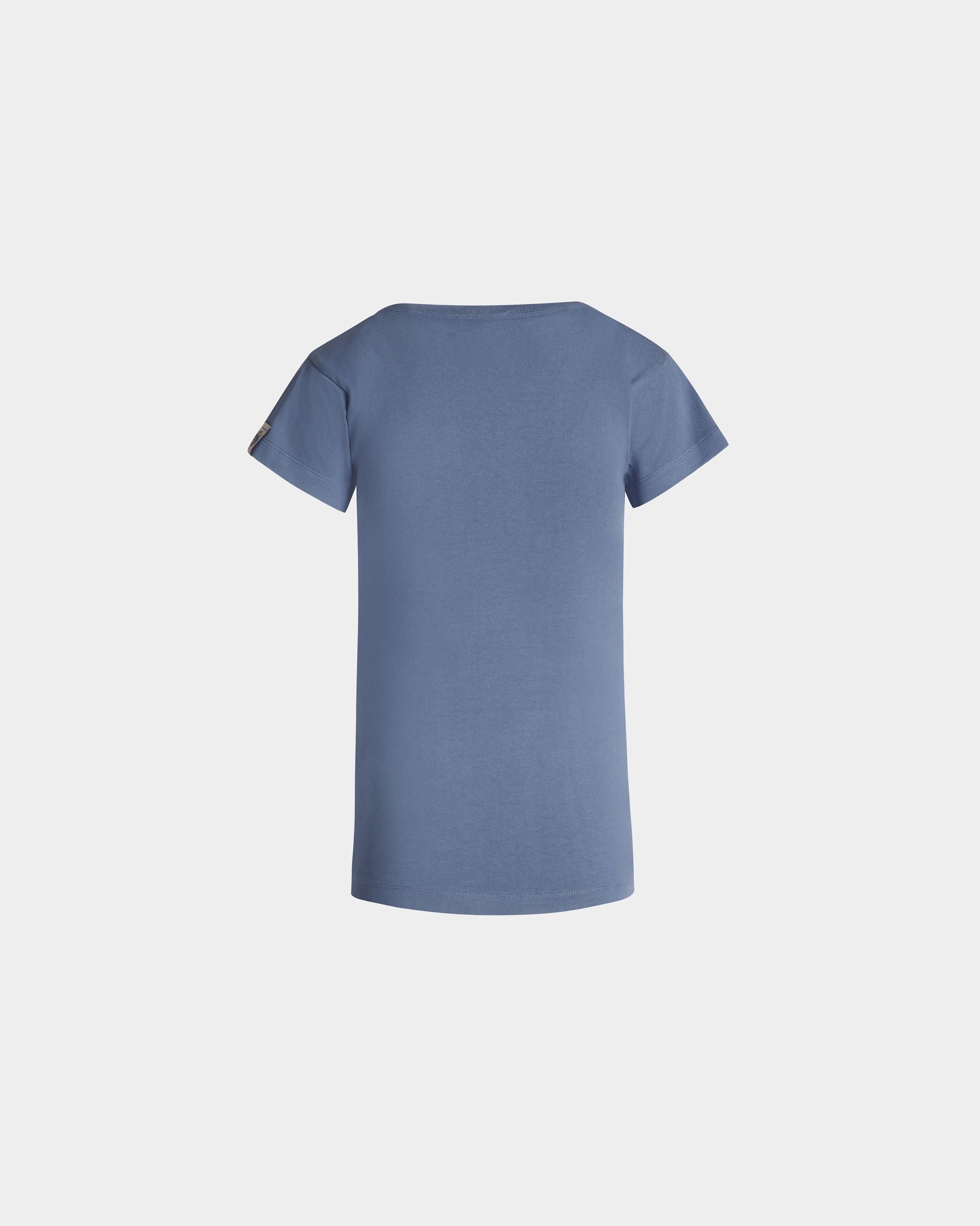 T-Shirt in Light Blue Cotton - Women's - Bally - 07