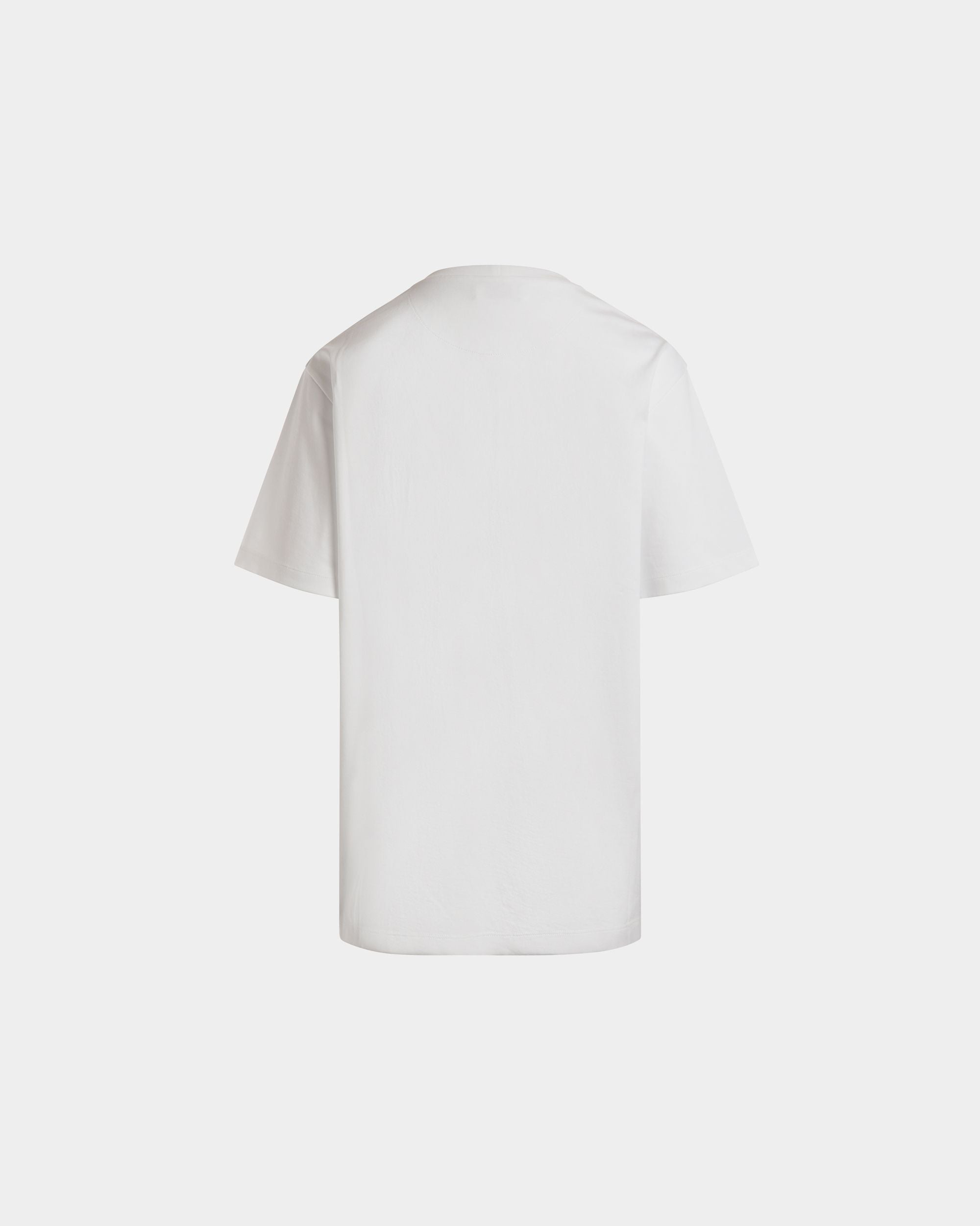 T-Shirt with a Beni Bischof Rocking Horse Print in White Cotton - Women's - Bally - 07