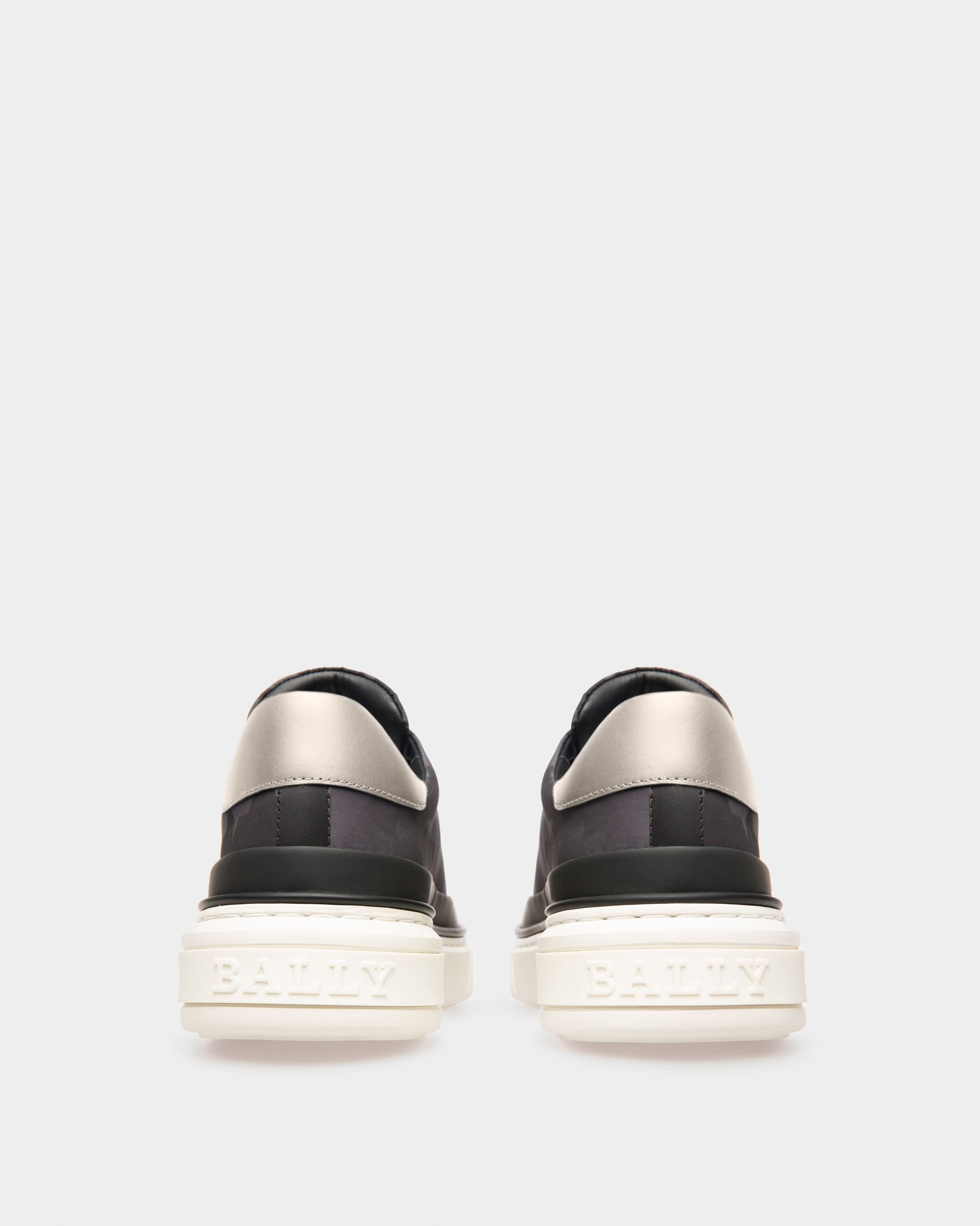 Maily Recycled Polyester And Leather Sneakers In Black - Women's - Bally - 04
