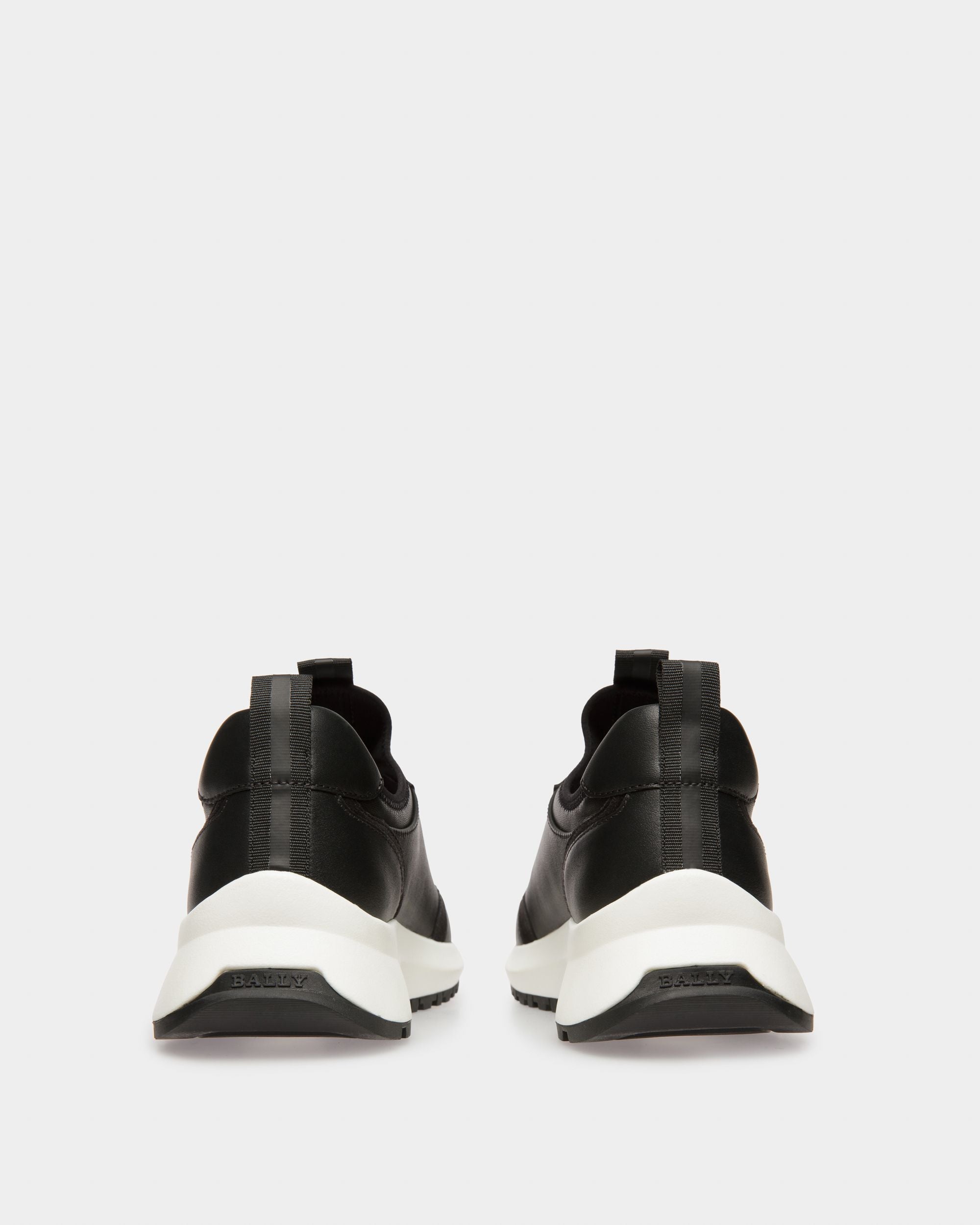 Deven Leather Sneakers In Black - Women's - Bally - 04