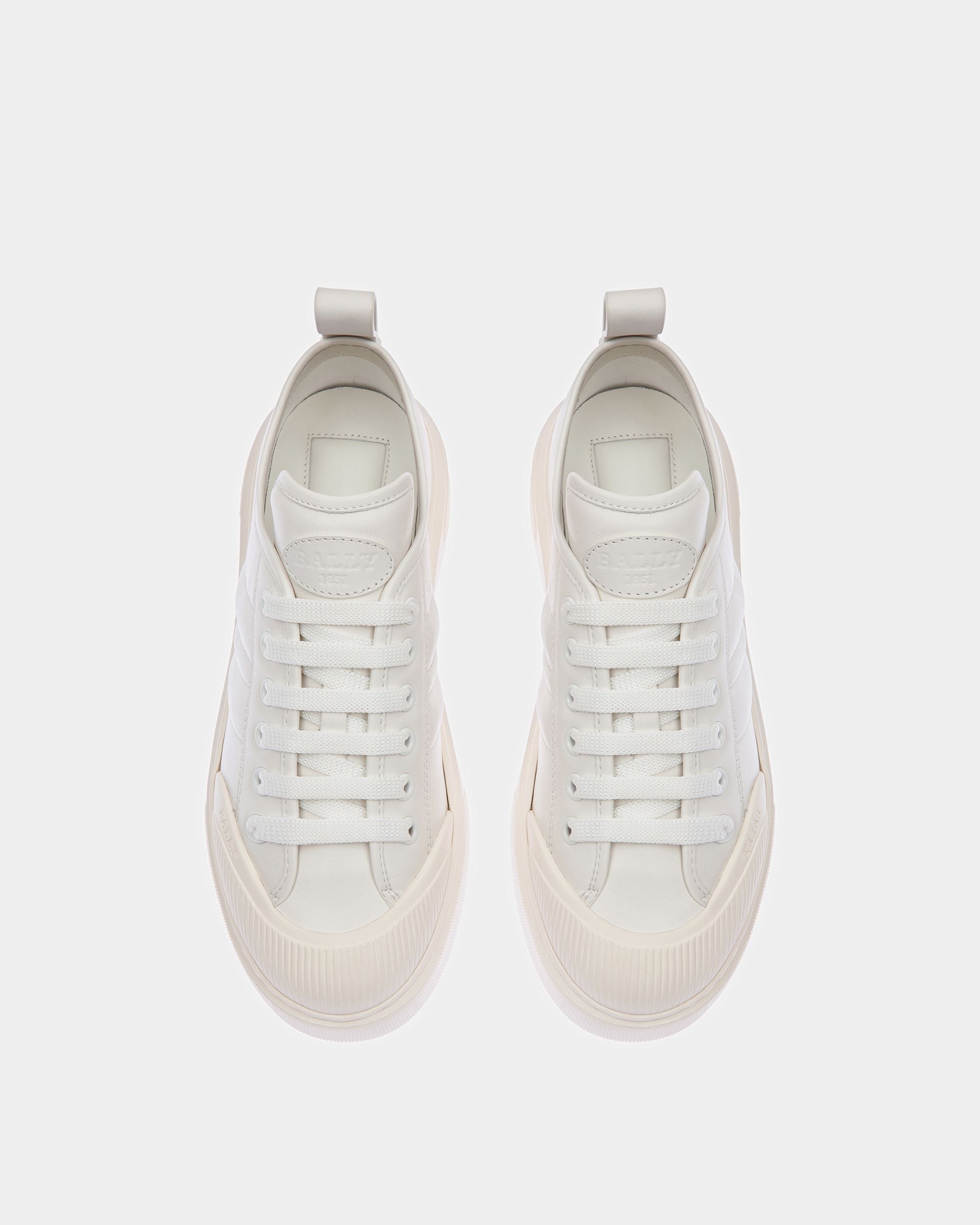Medyn Leather Sneakers In White - Women's - Bally - 02