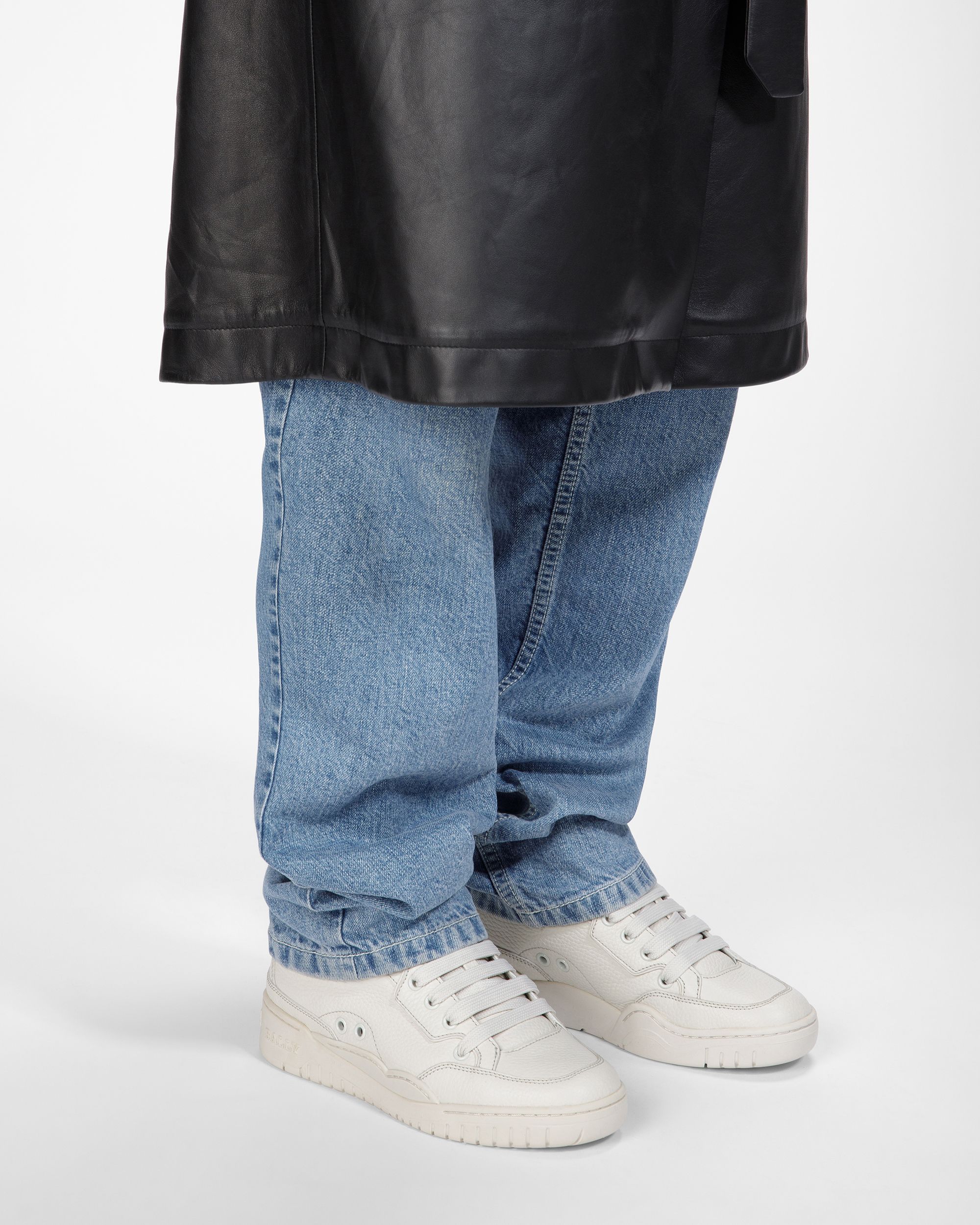 Kiro Leather Sneakers In Dusty White - Women's - Bally - 07